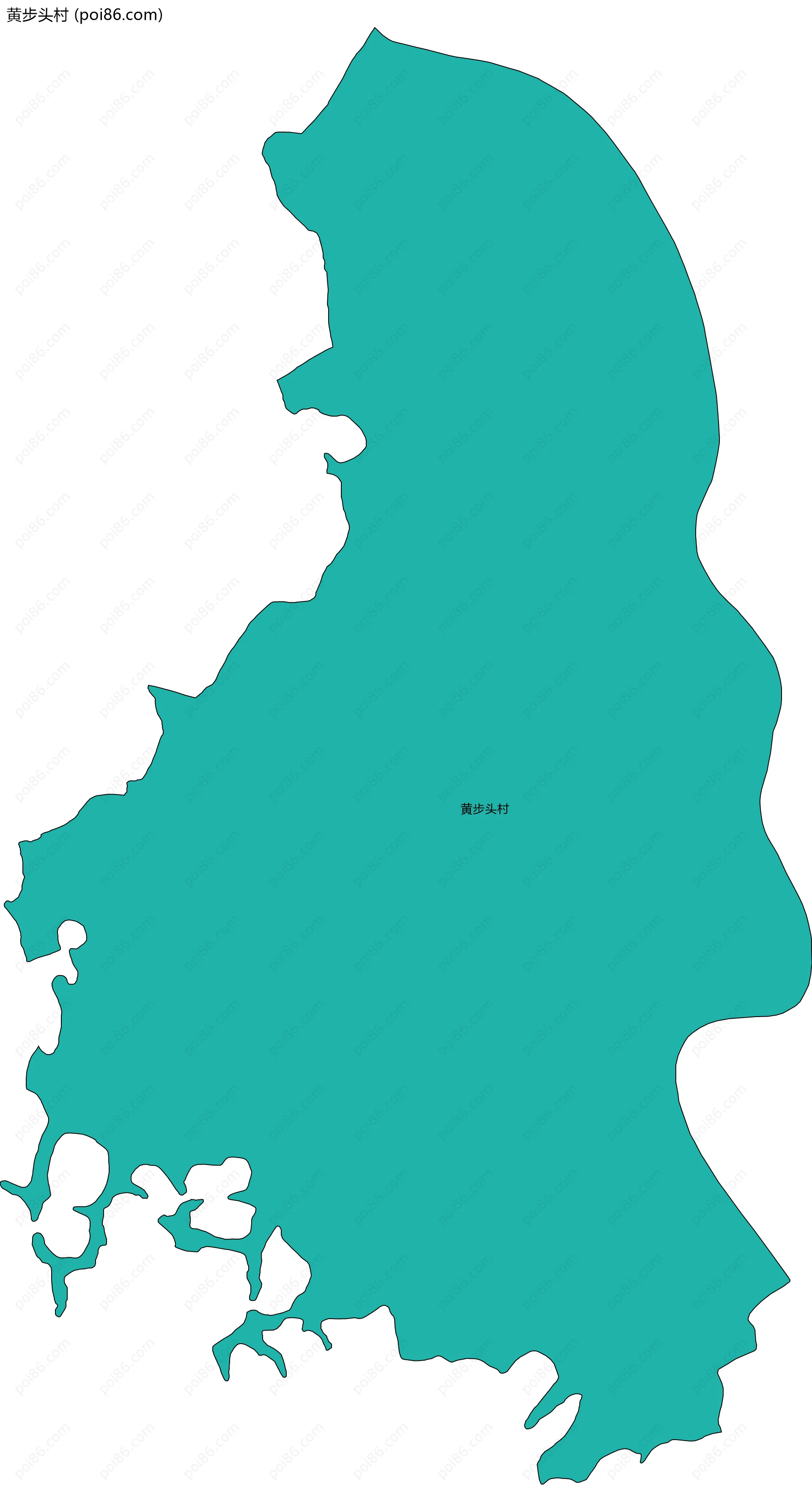 黄步头村边界地图