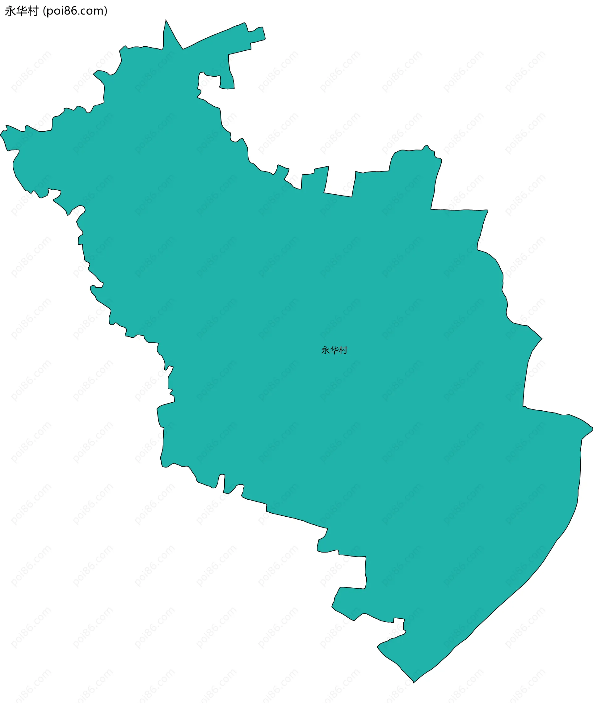 永华村边界地图