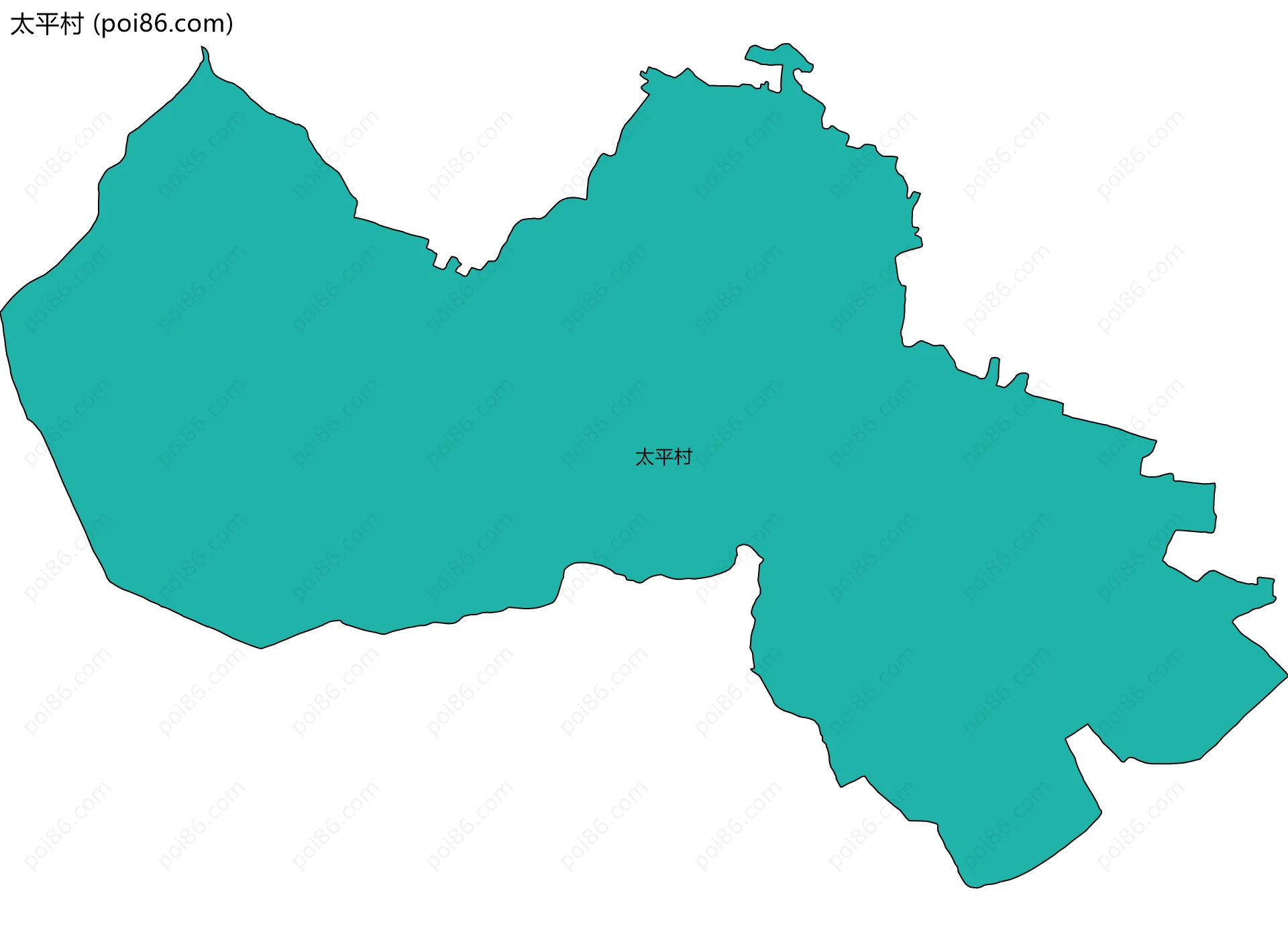 太平村边界地图