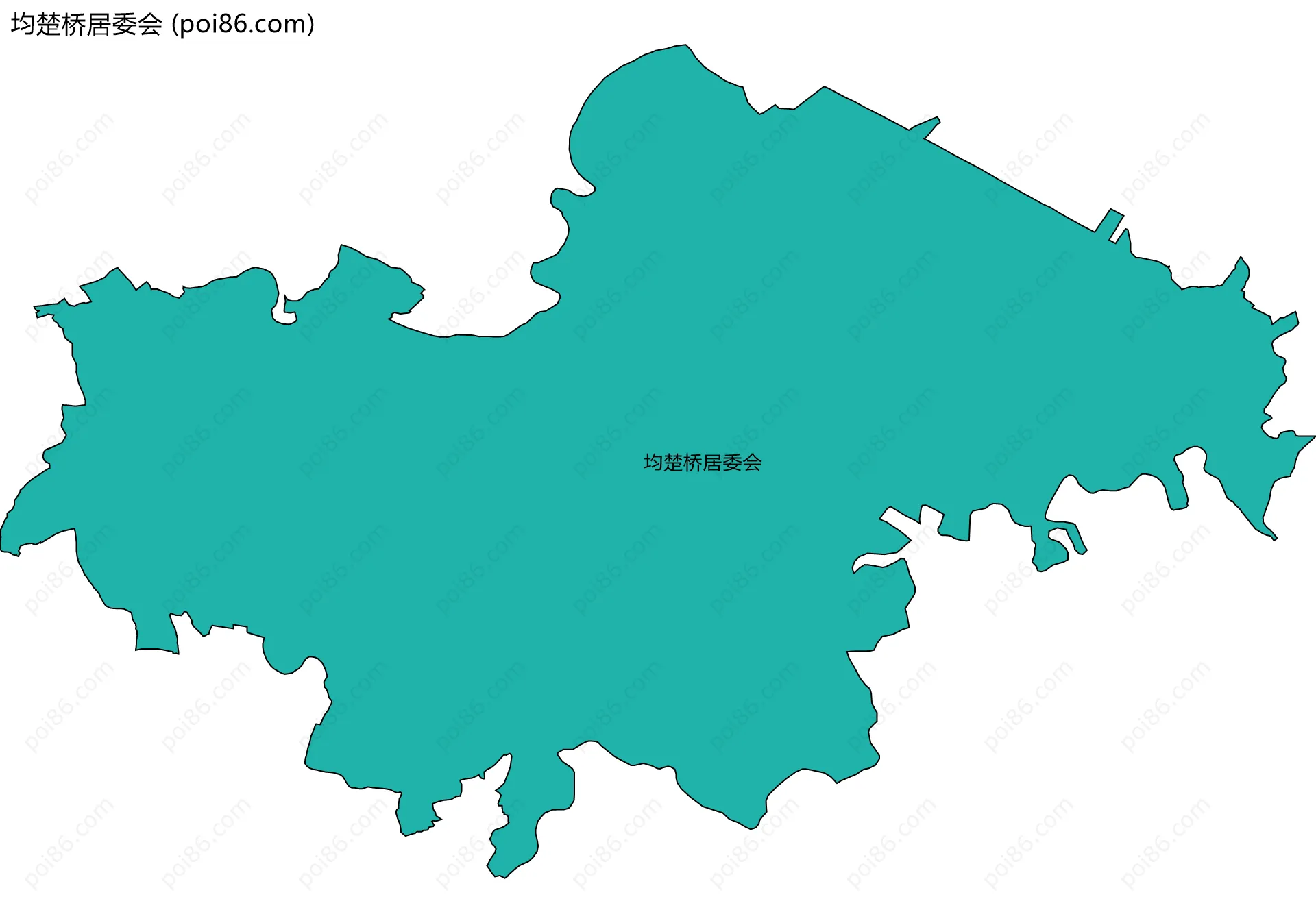 均楚桥居委会边界地图