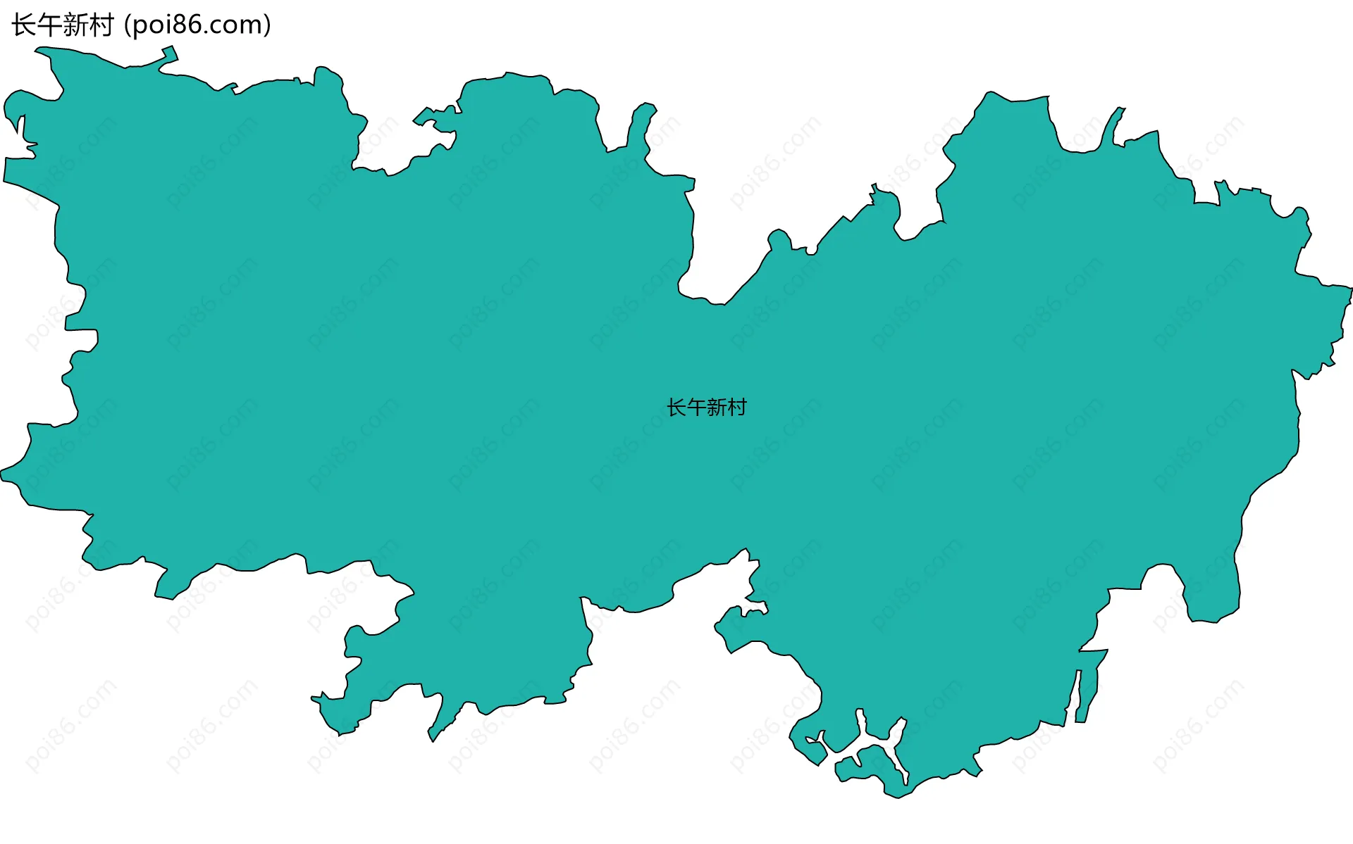 长午新村边界地图