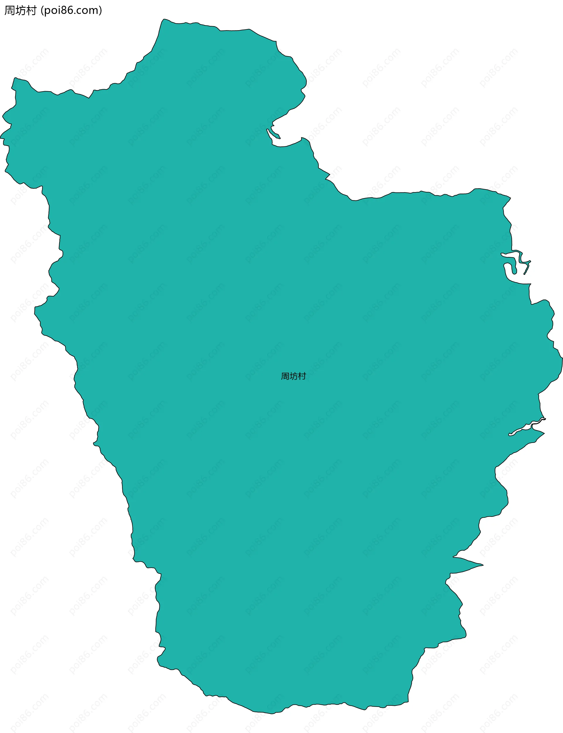 周坊村边界地图