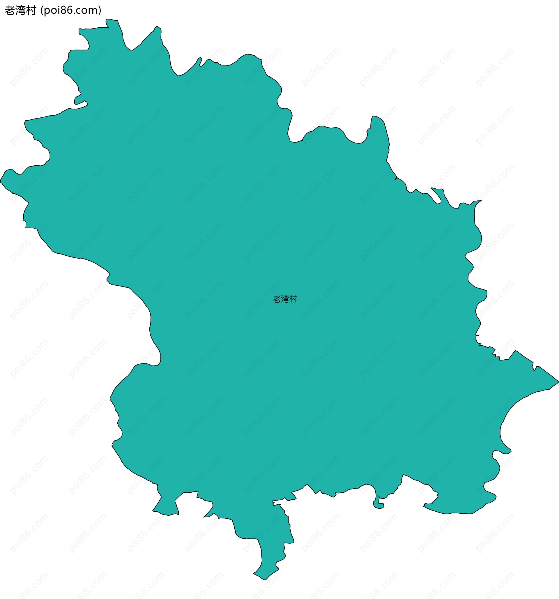 老湾村边界地图