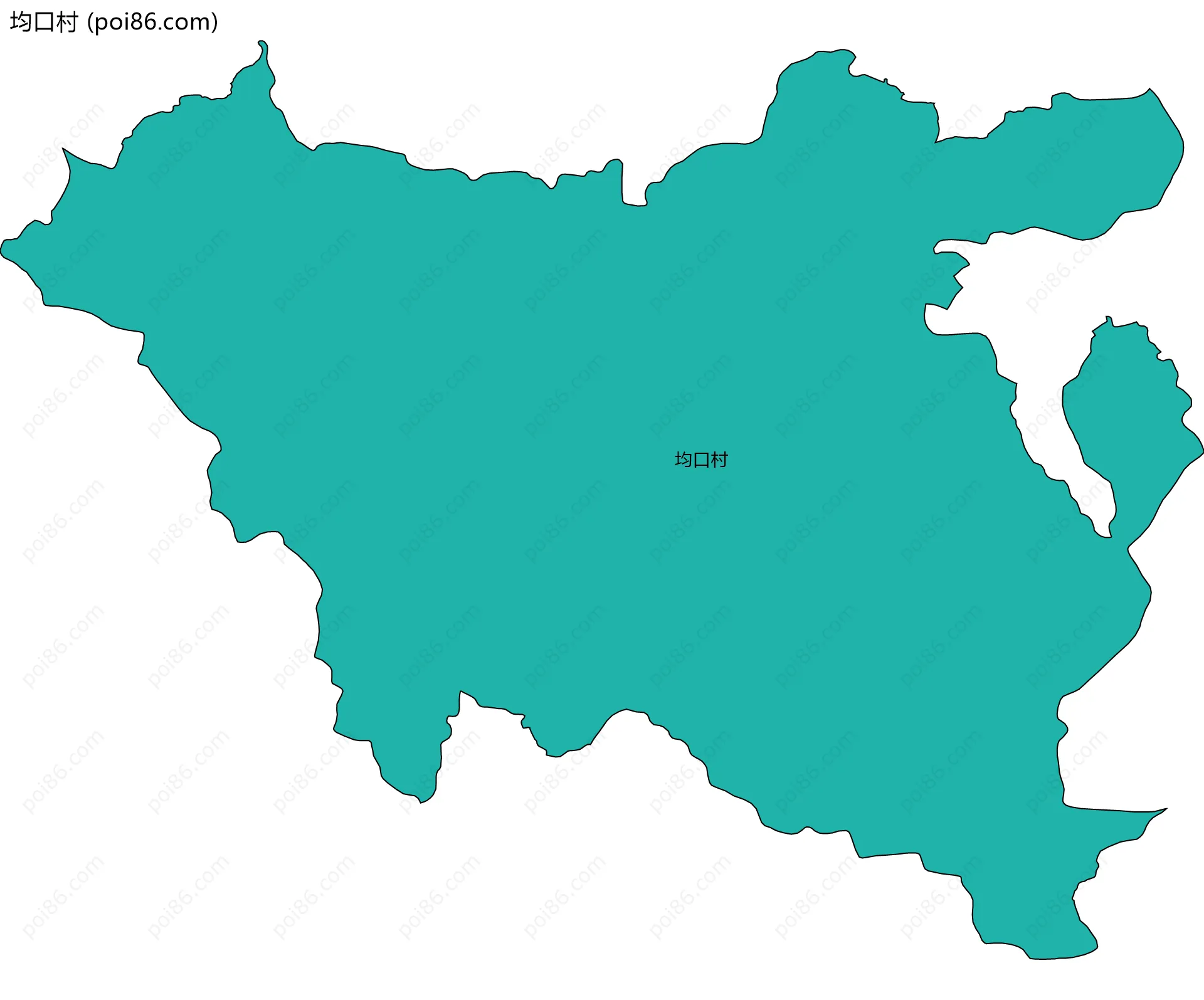 均口村边界地图