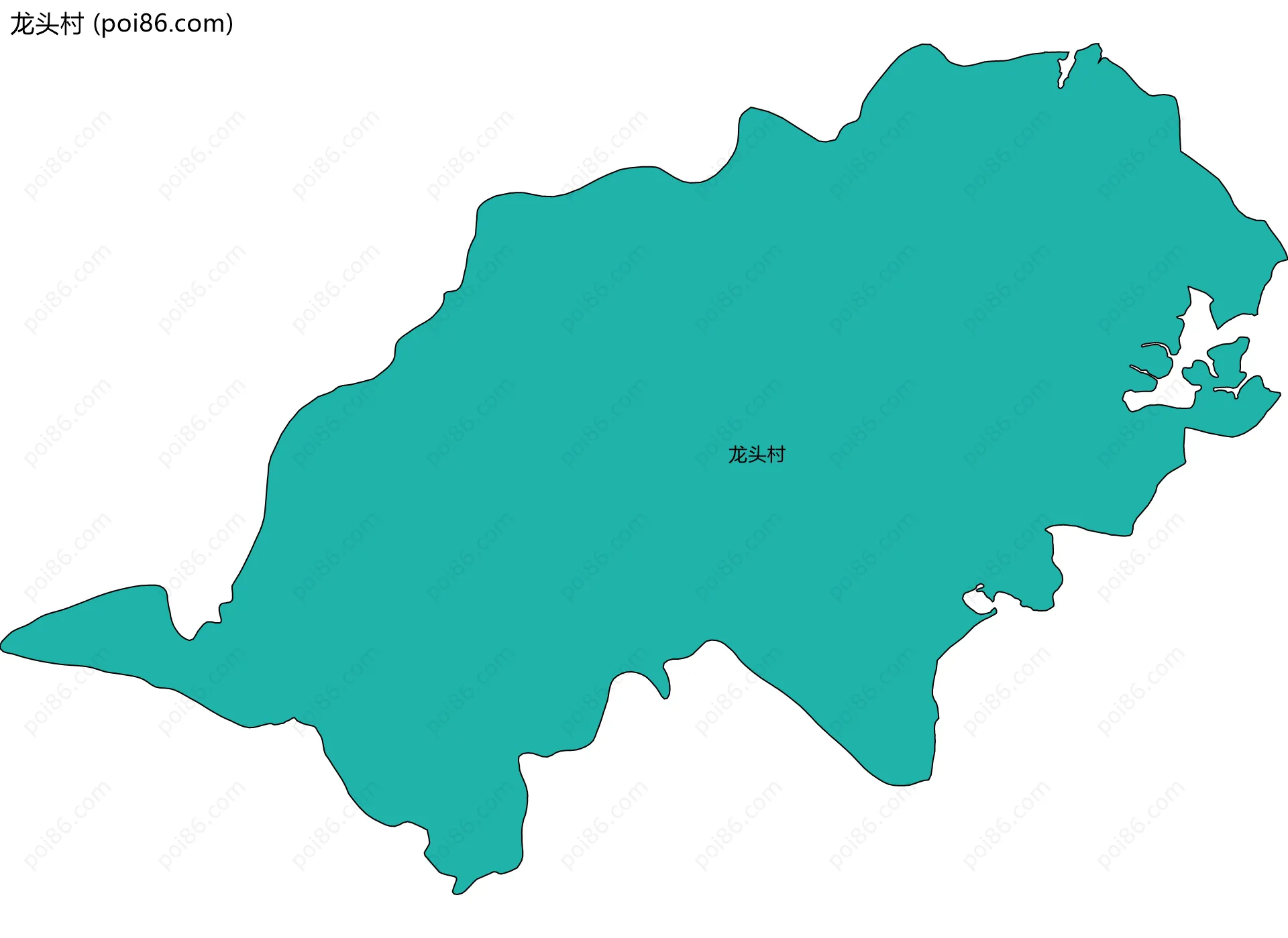 龙头村边界地图