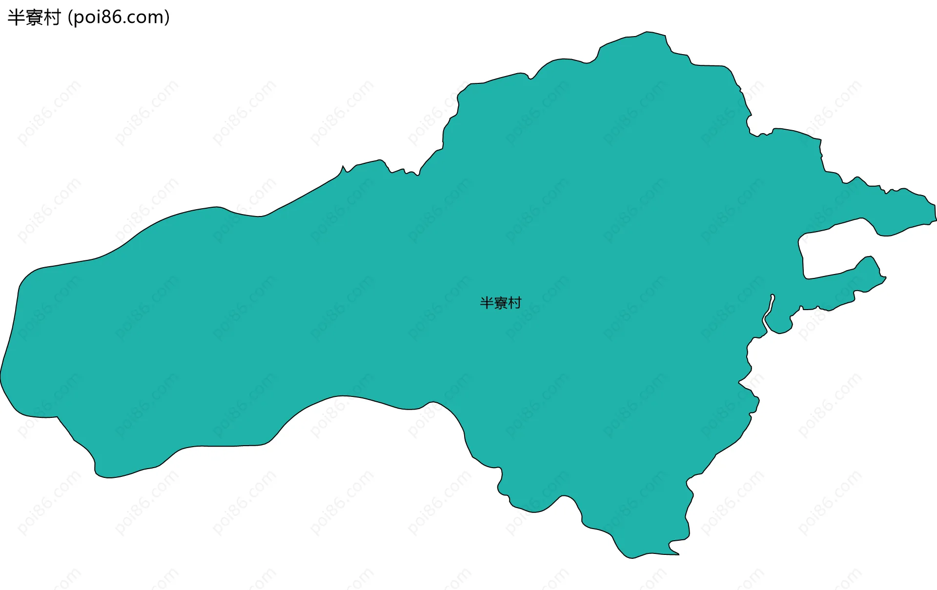 半寮村边界地图