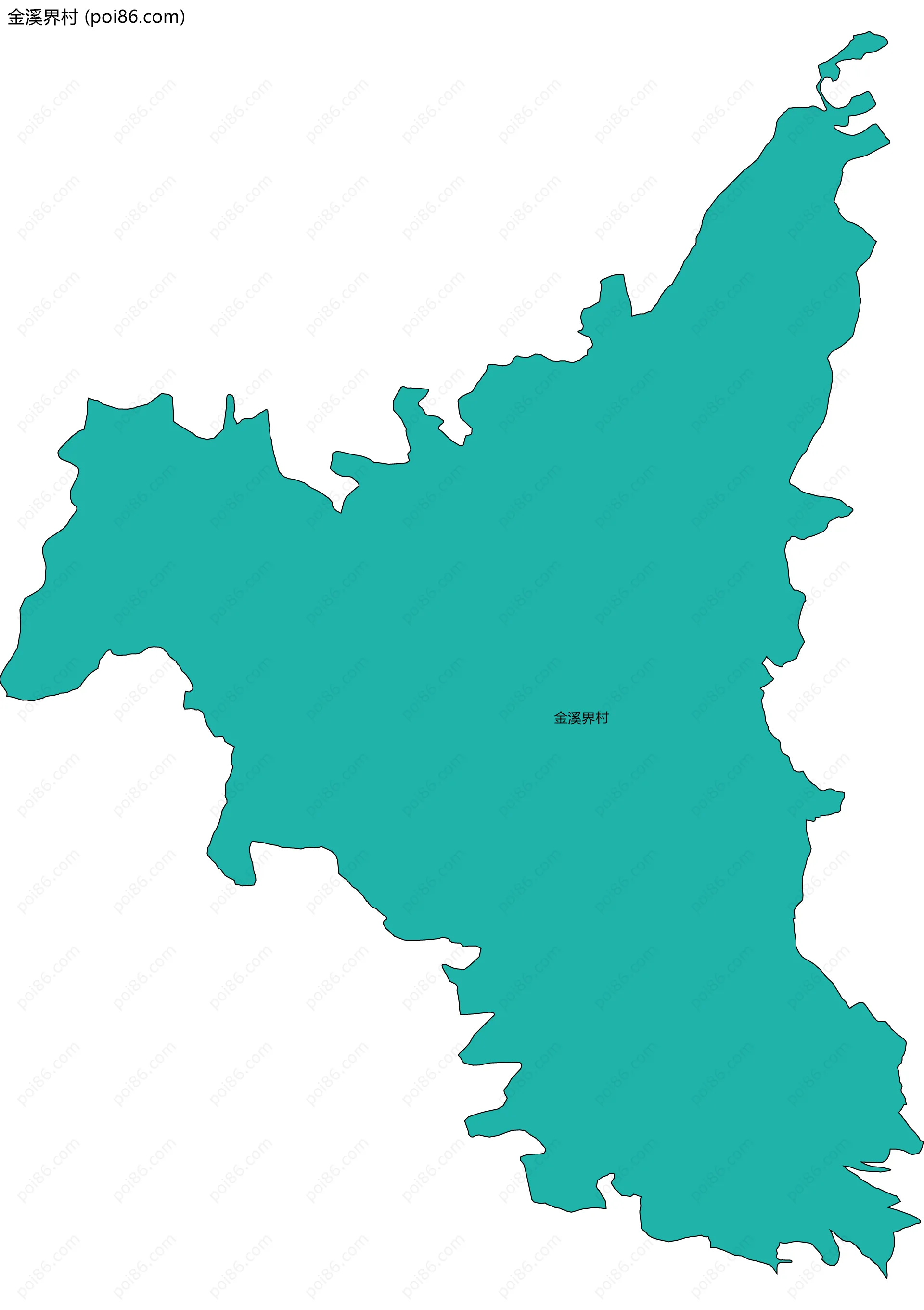 金溪界村边界地图