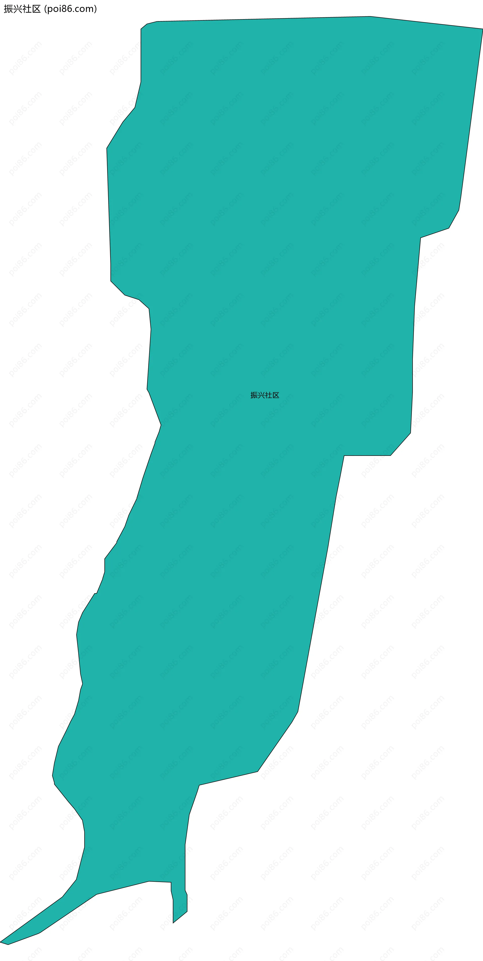 振兴社区边界地图