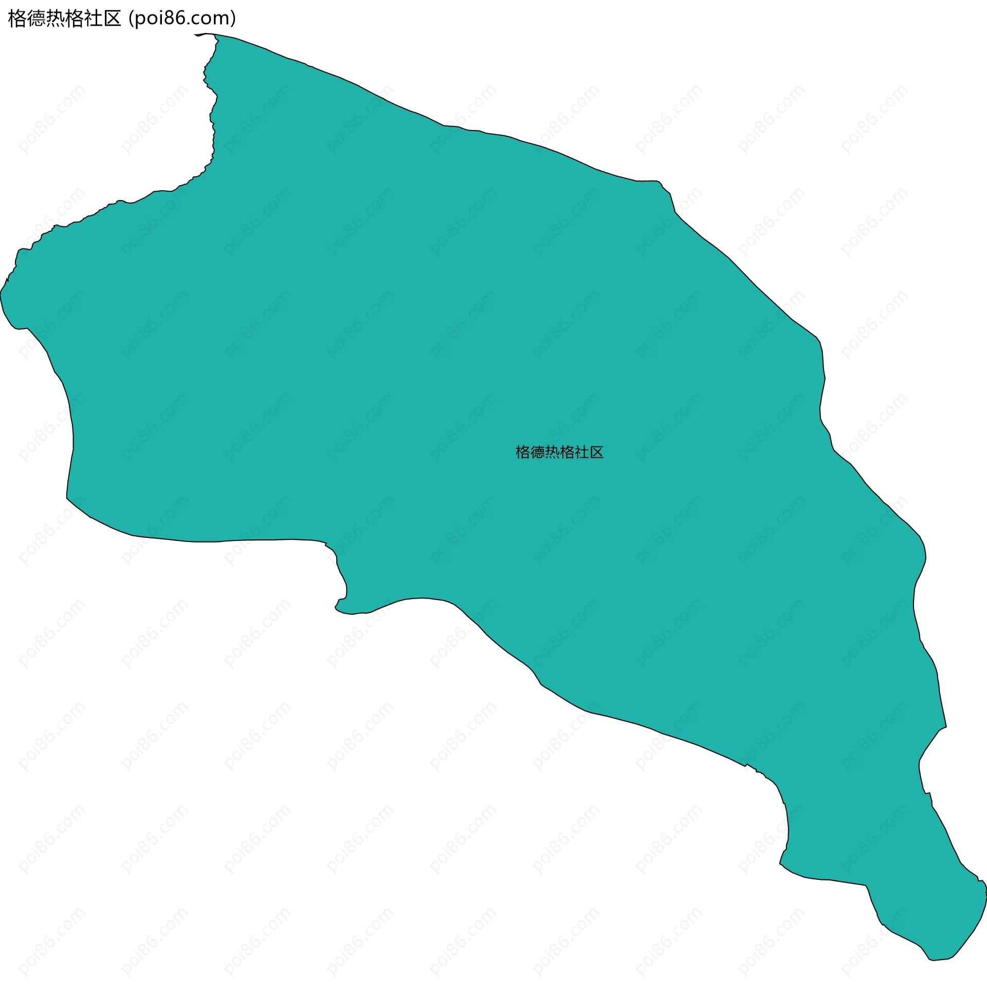 格德热格社区边界地图