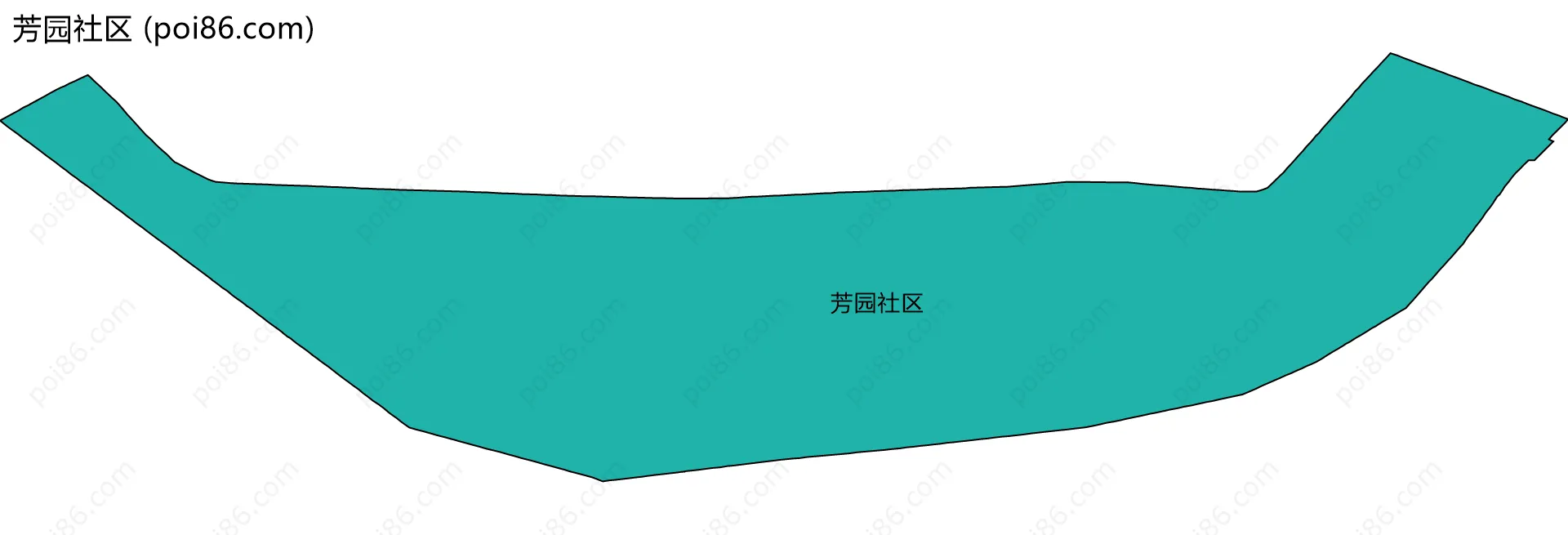 芳园社区边界地图