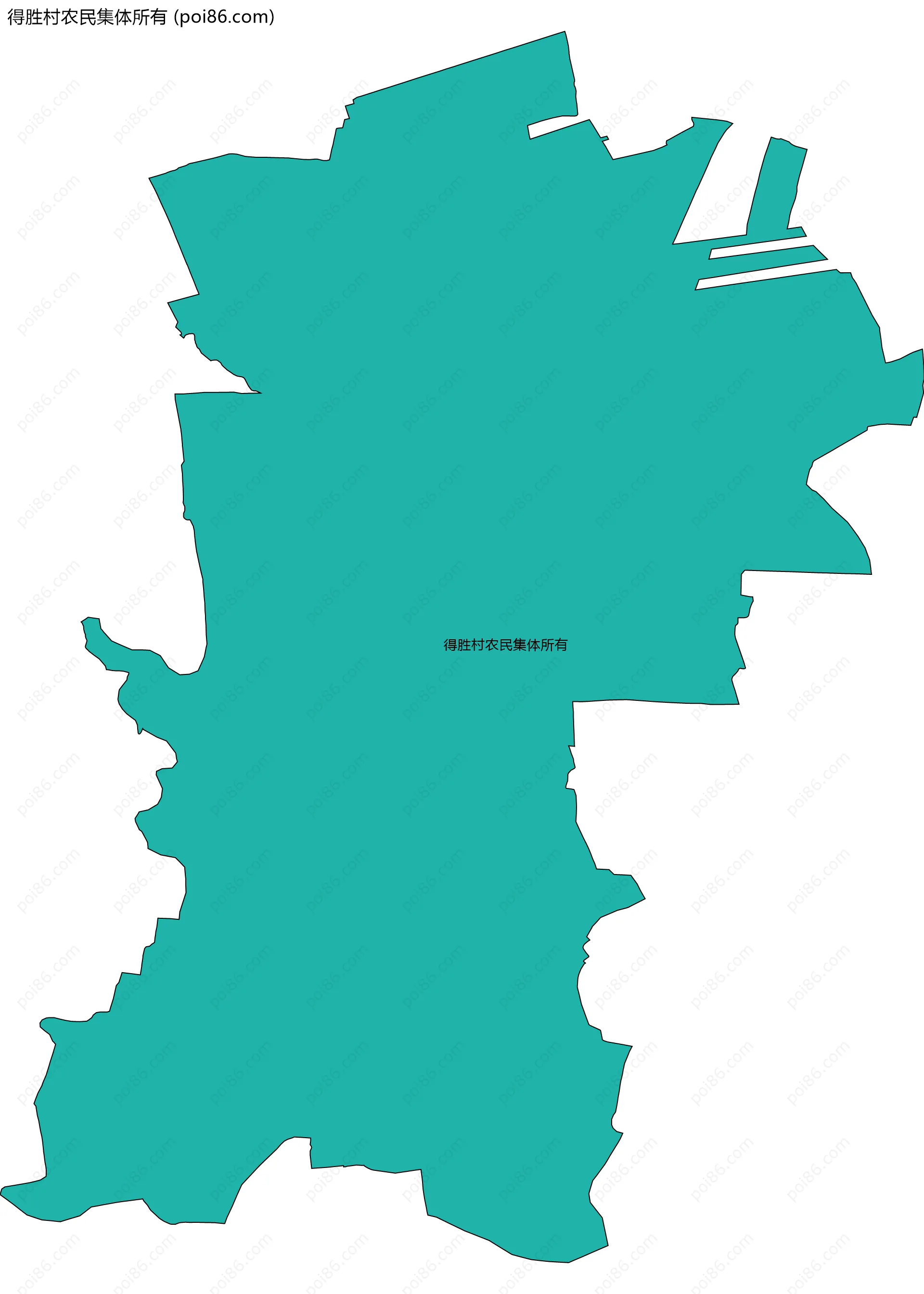 得胜村农民集体所有边界地图