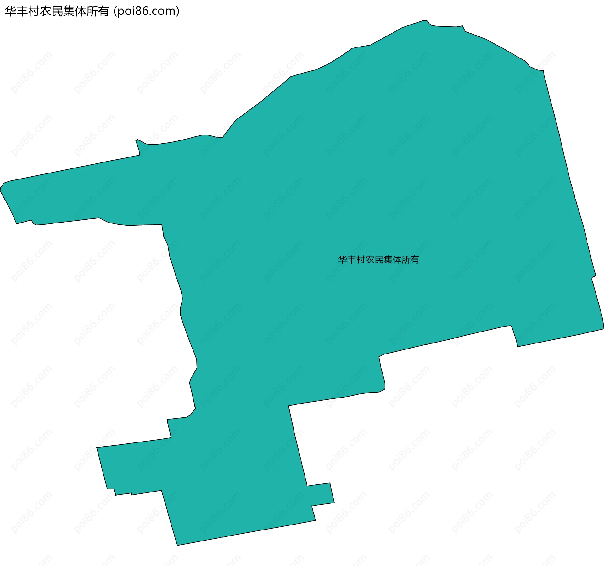 华丰村农民集体所有边界地图