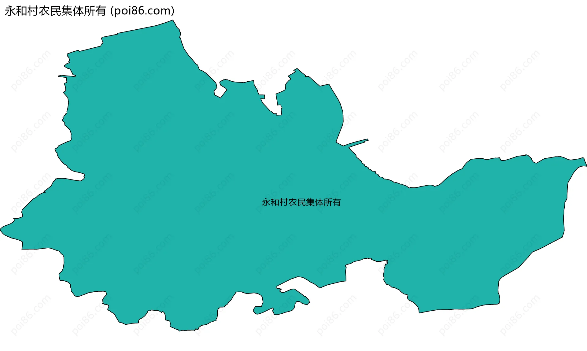 永和村农民集体所有边界地图