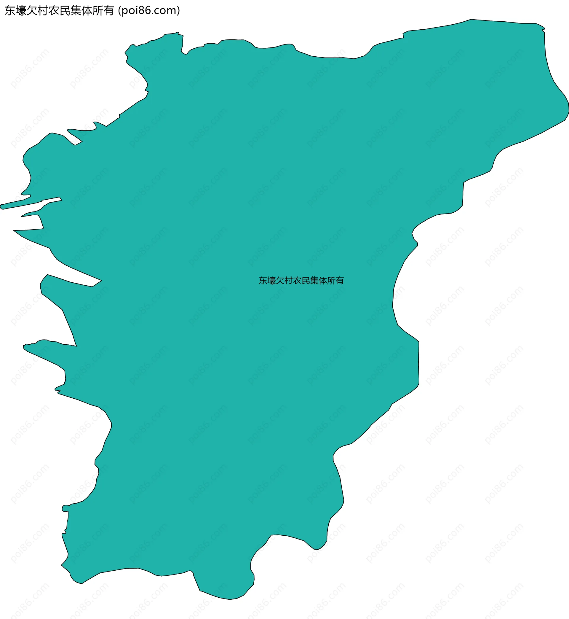 东壕欠村农民集体所有边界地图