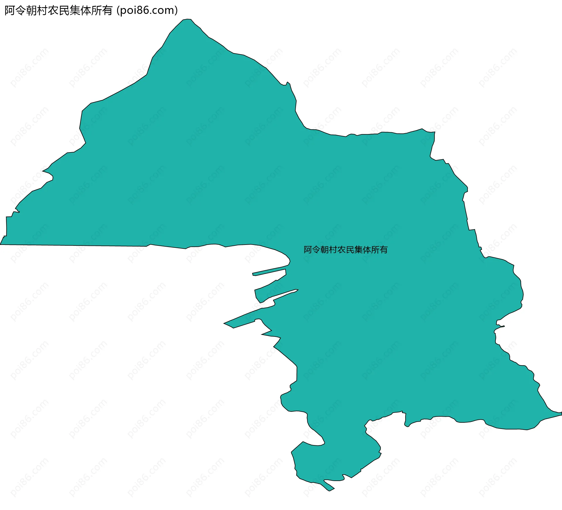 阿令朝村农民集体所有边界地图