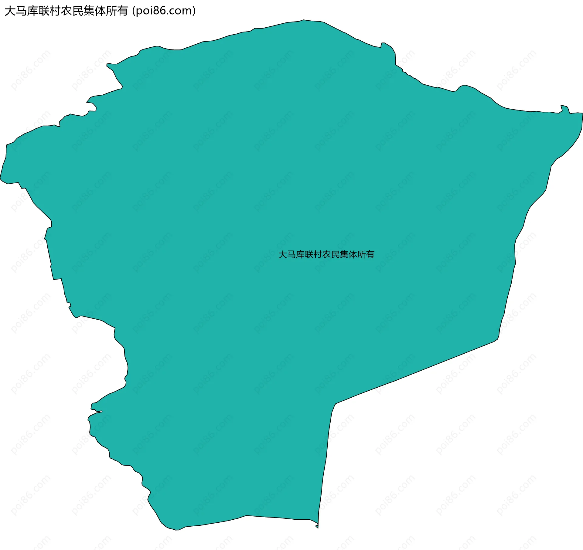 大马库联村农民集体所有边界地图