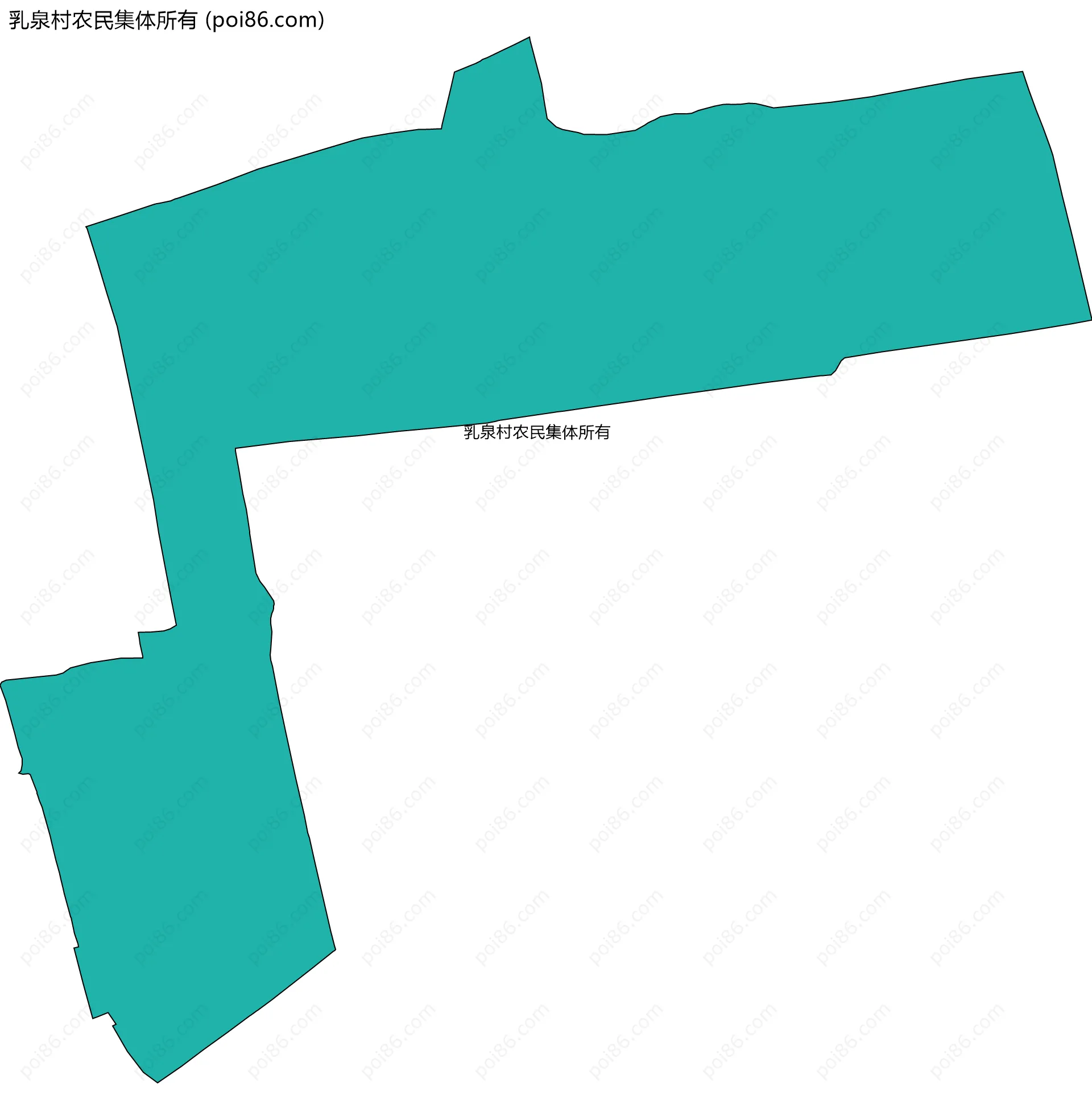 乳泉村农民集体所有边界地图