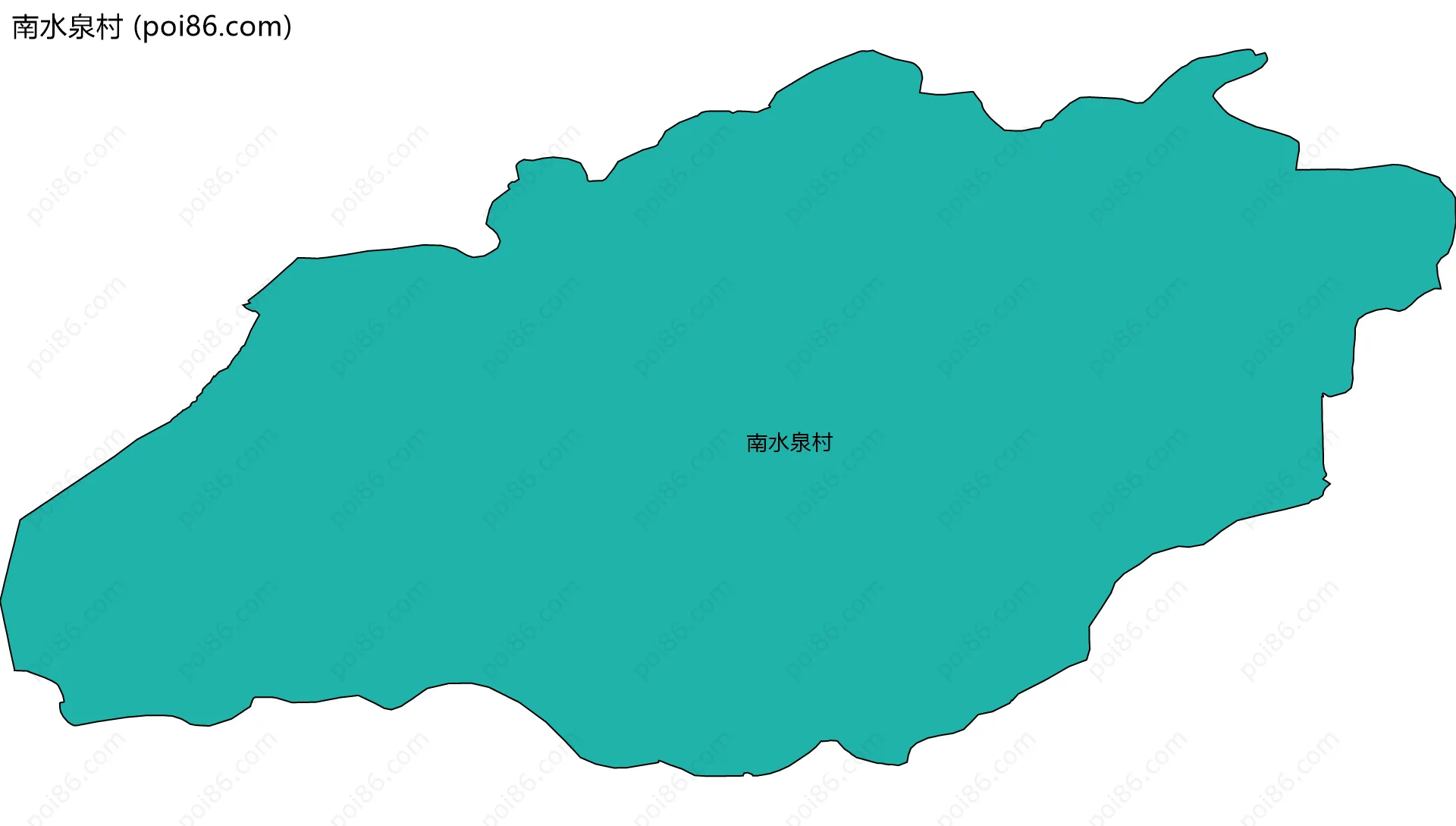 南水泉村边界地图