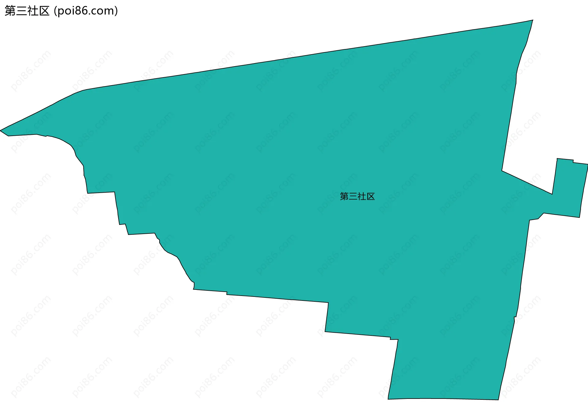 第三社区边界地图