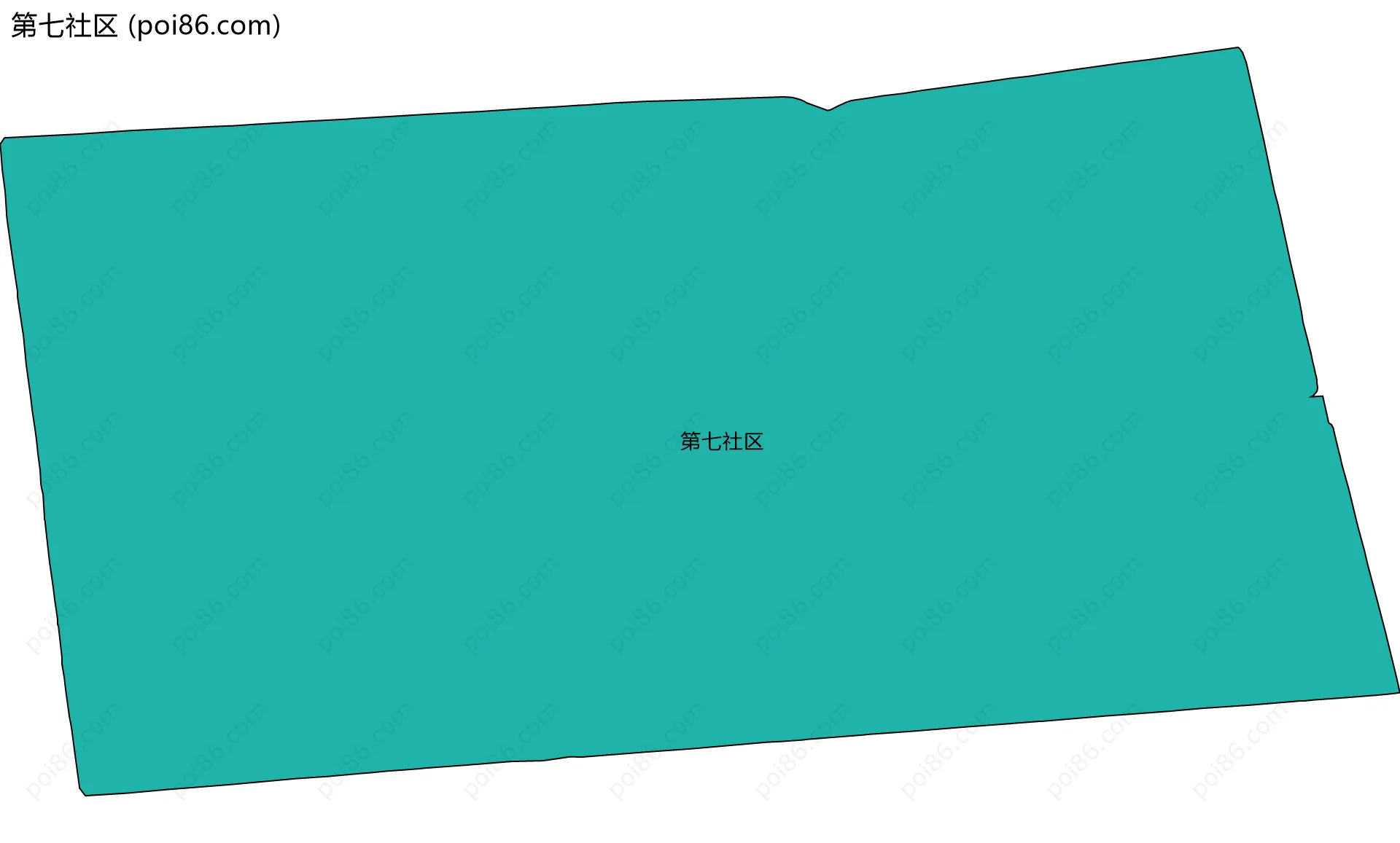 第七社区边界地图