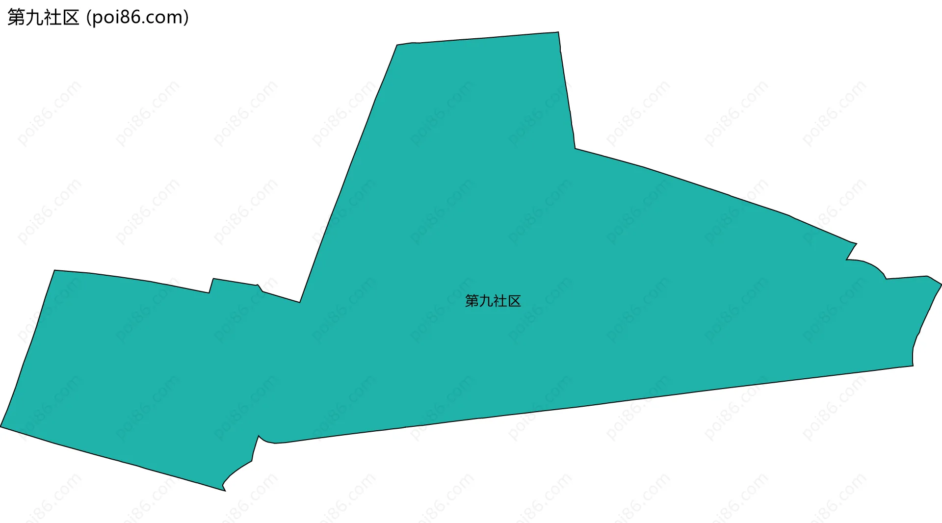 第九社区边界地图