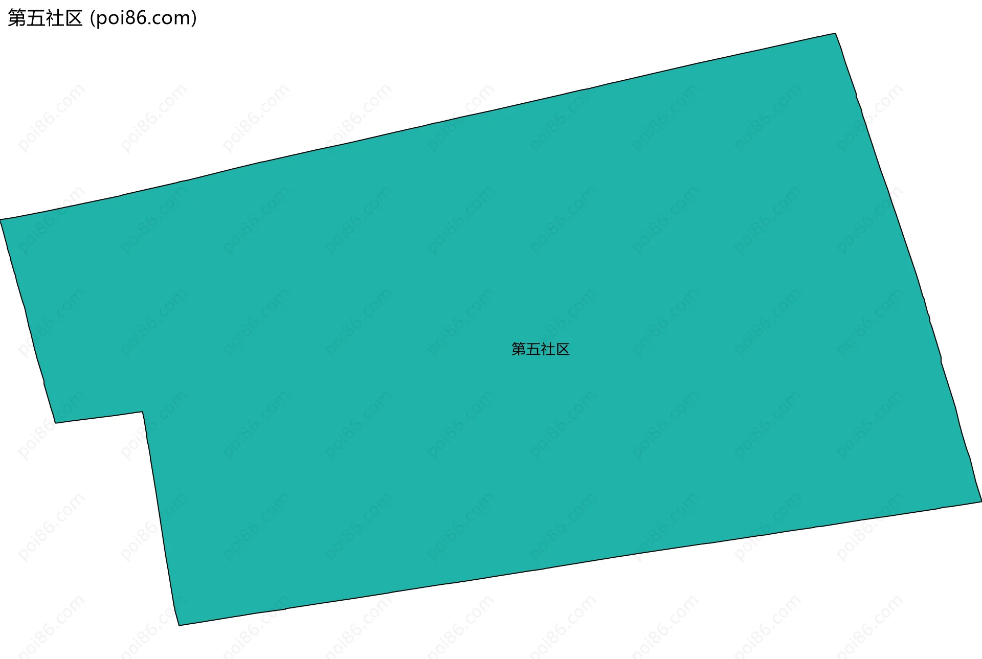 第五社区边界地图