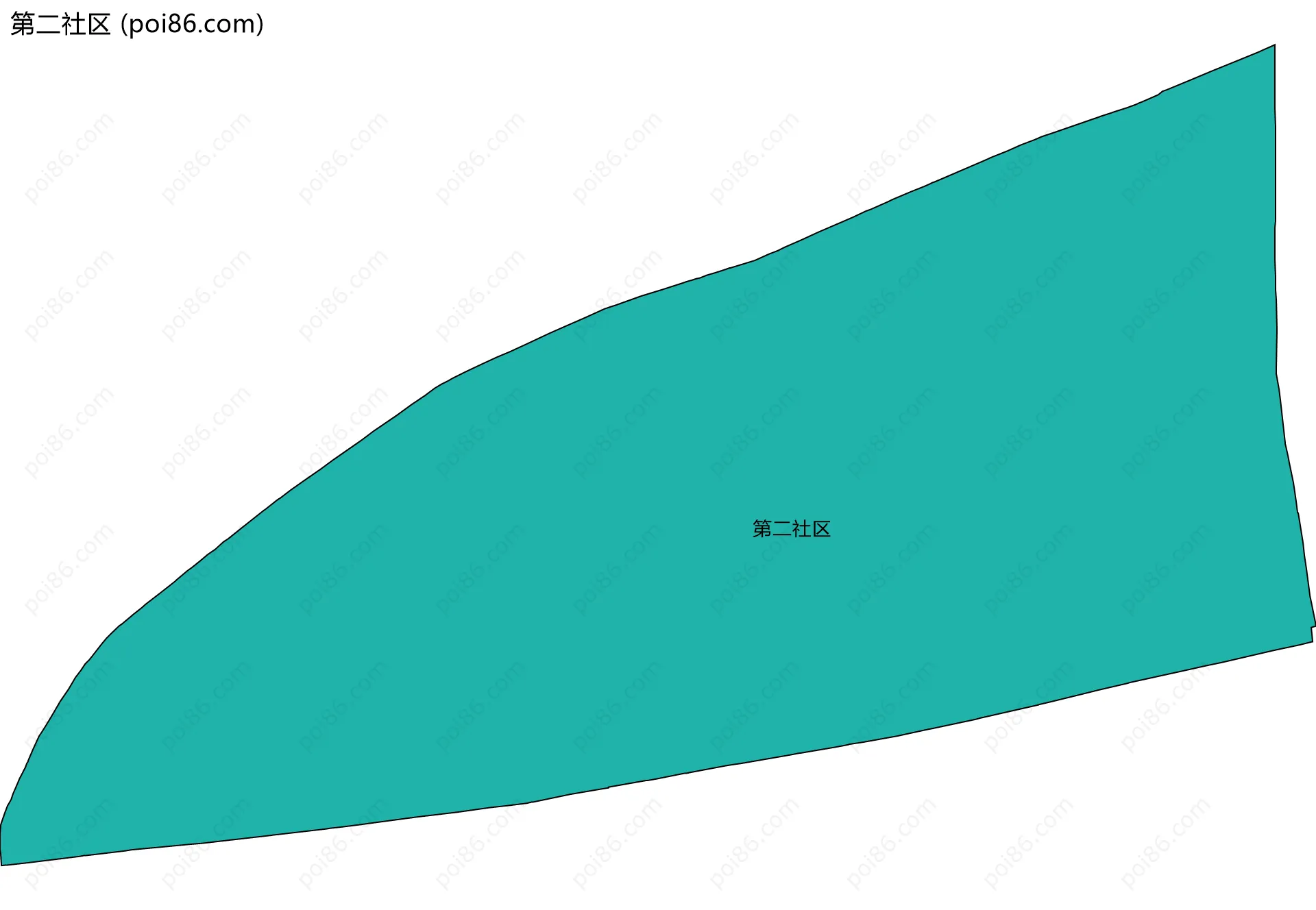 第二社区边界地图