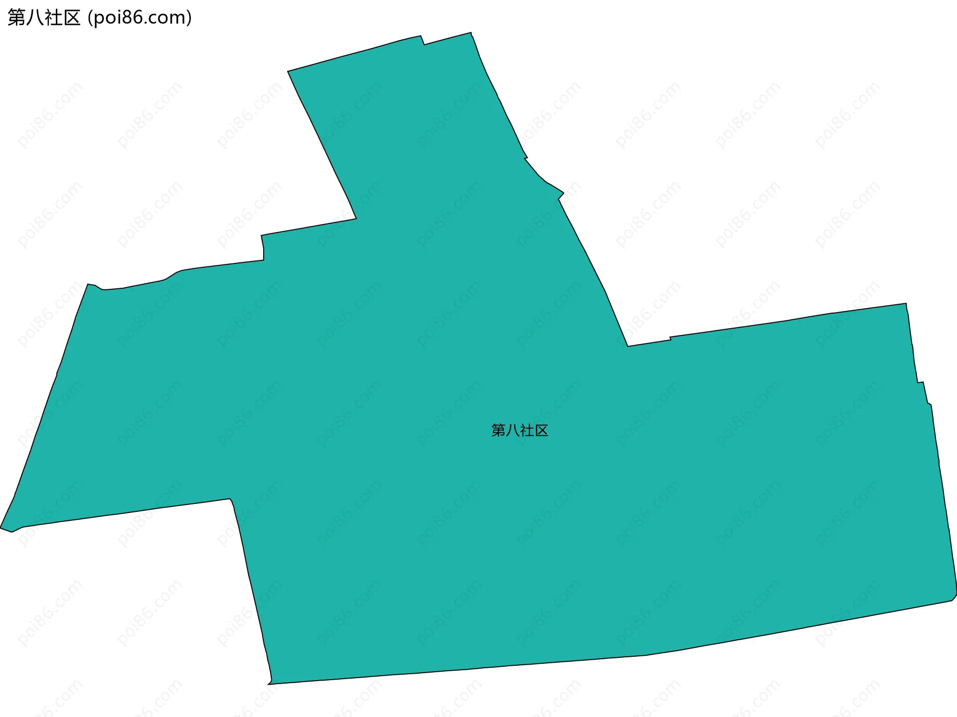 第八社区边界地图