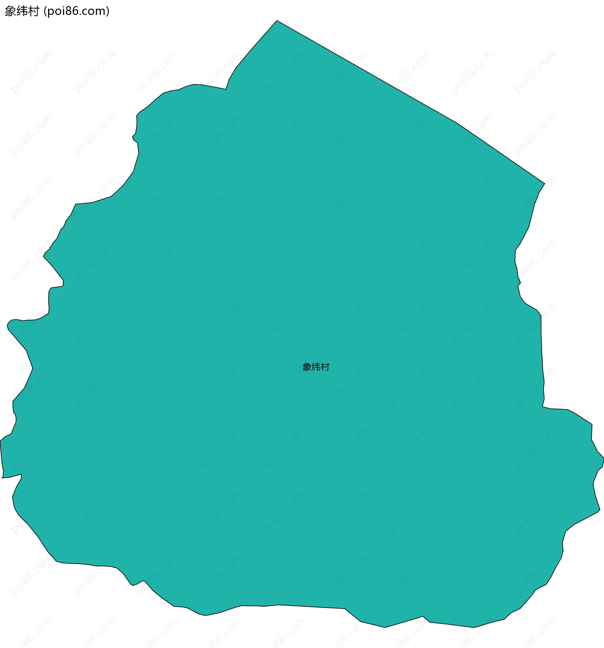 象纬村边界地图