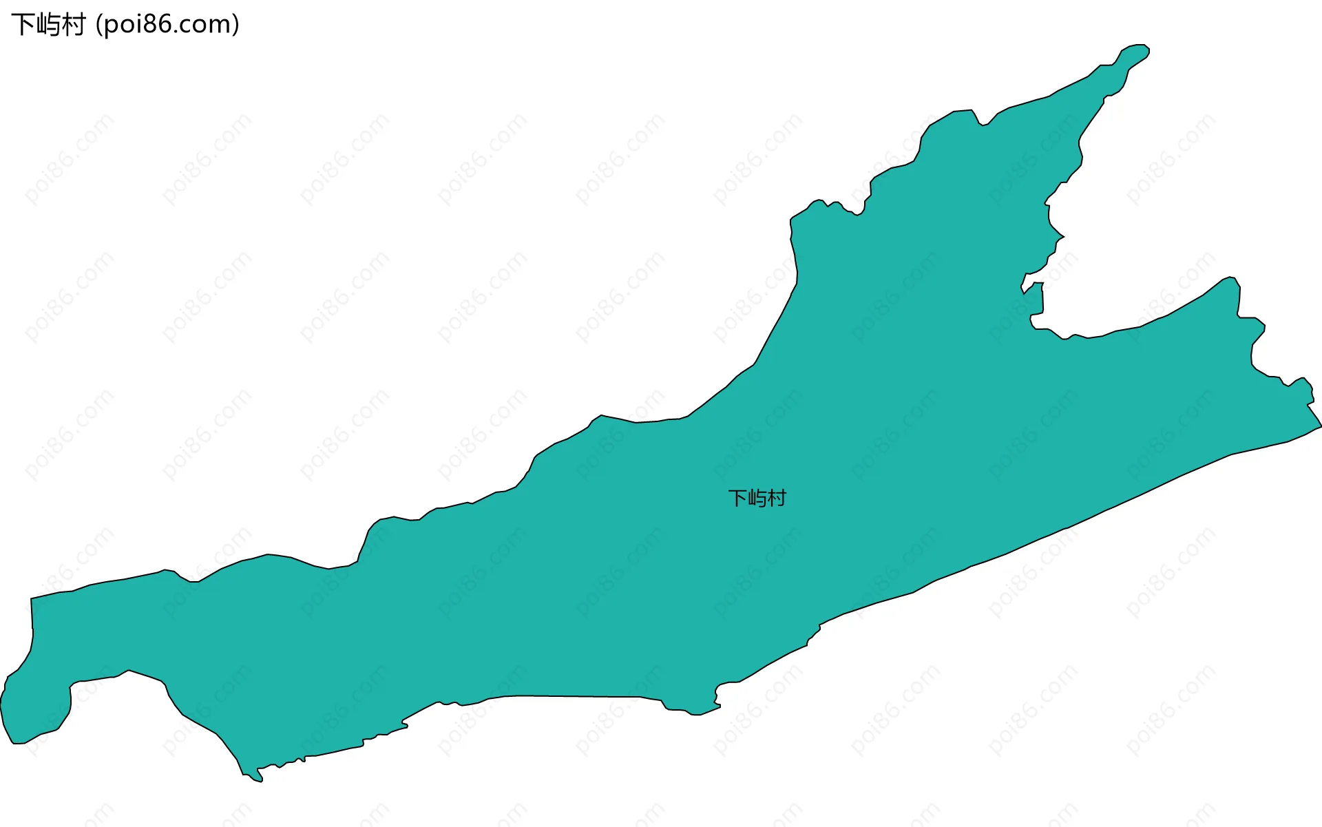 下屿村边界地图