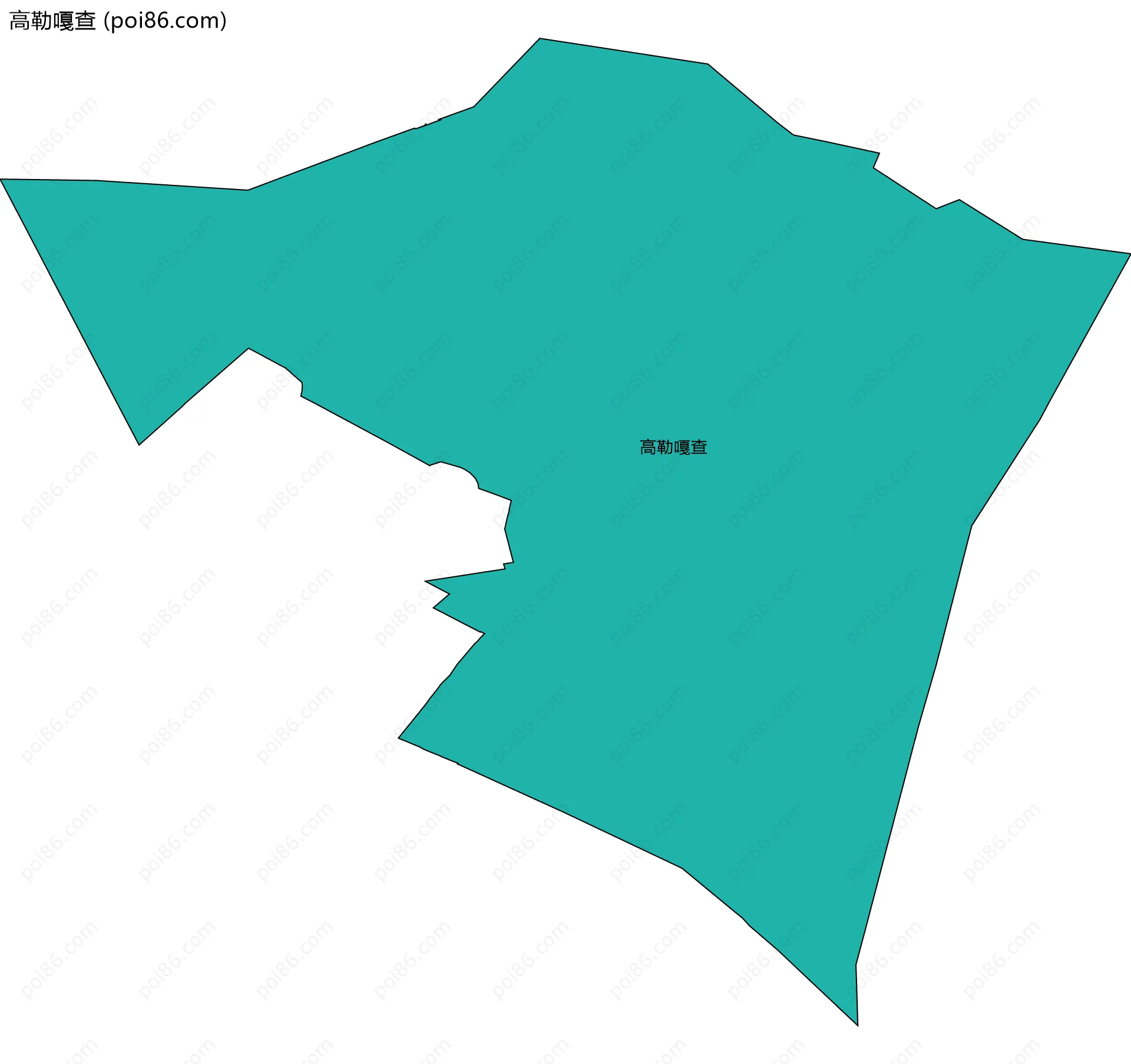 高勒嘎查边界地图
