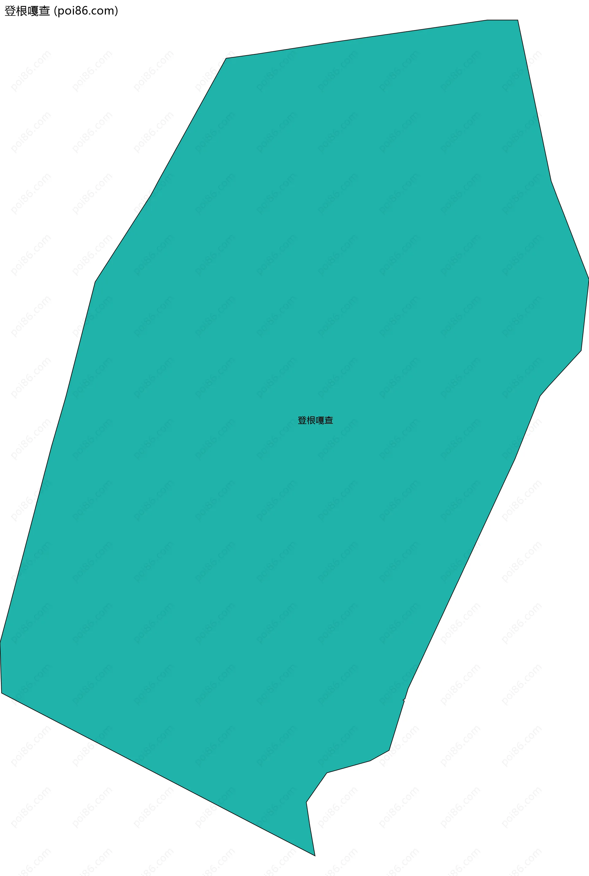 登根嘎查边界地图