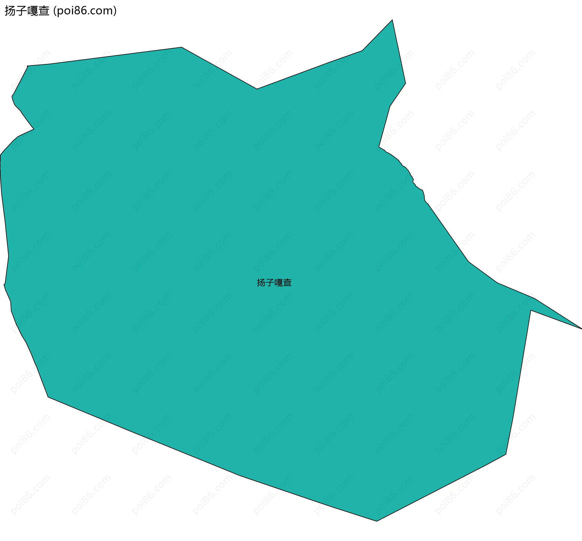扬子嘎查边界地图
