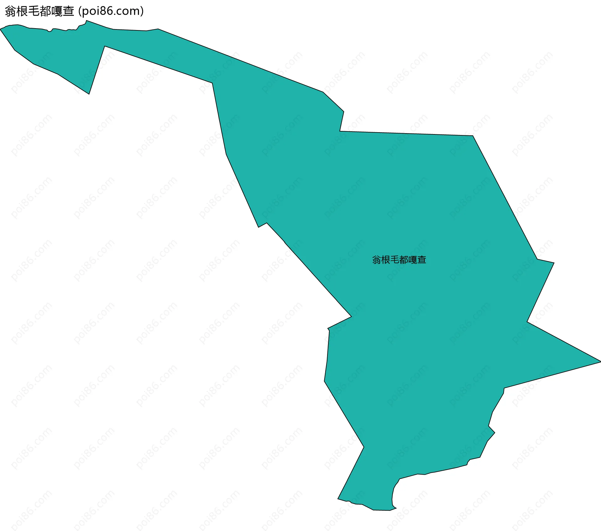 翁根毛都嘎查边界地图