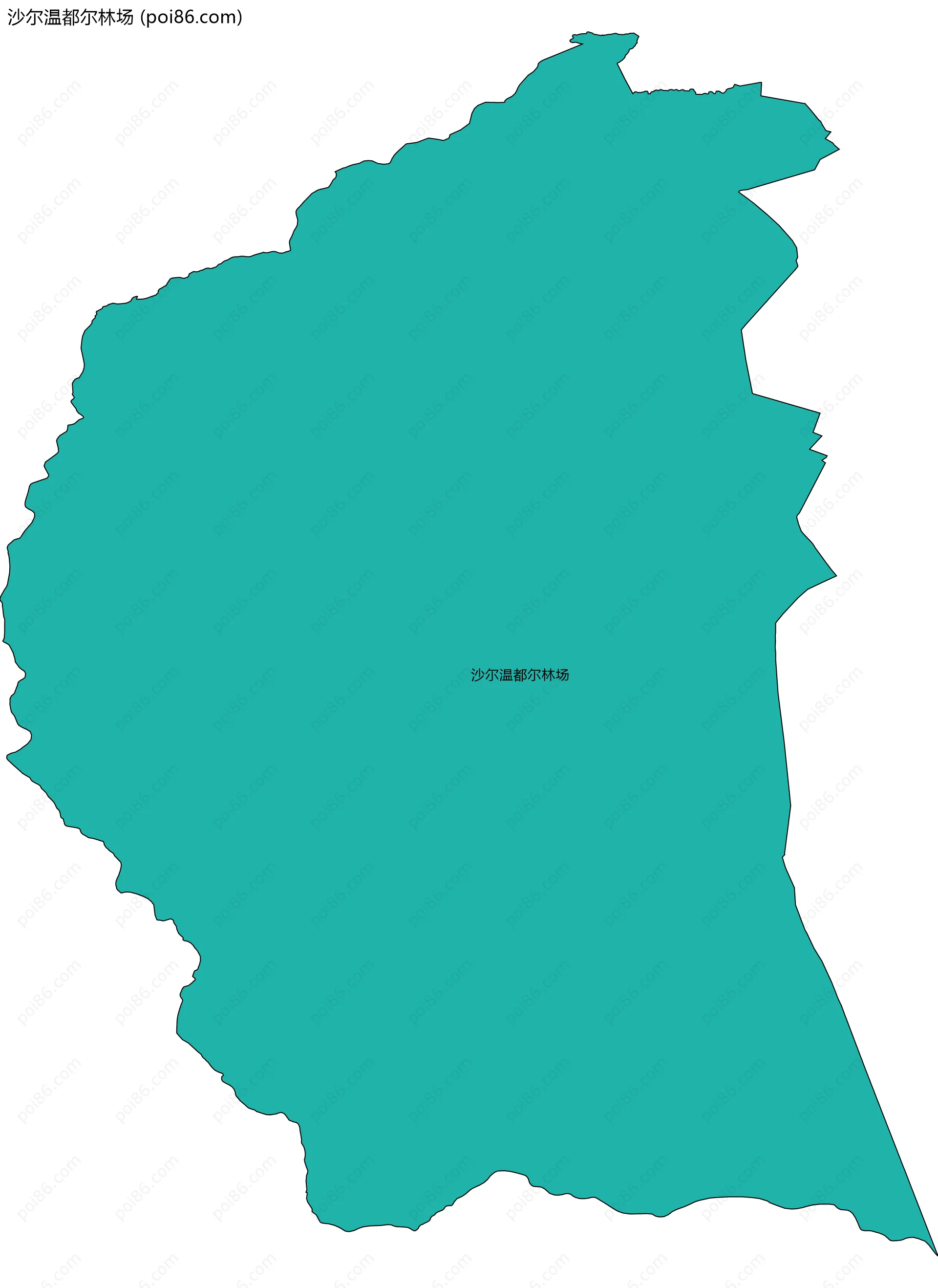 沙尔温都尔林场边界地图