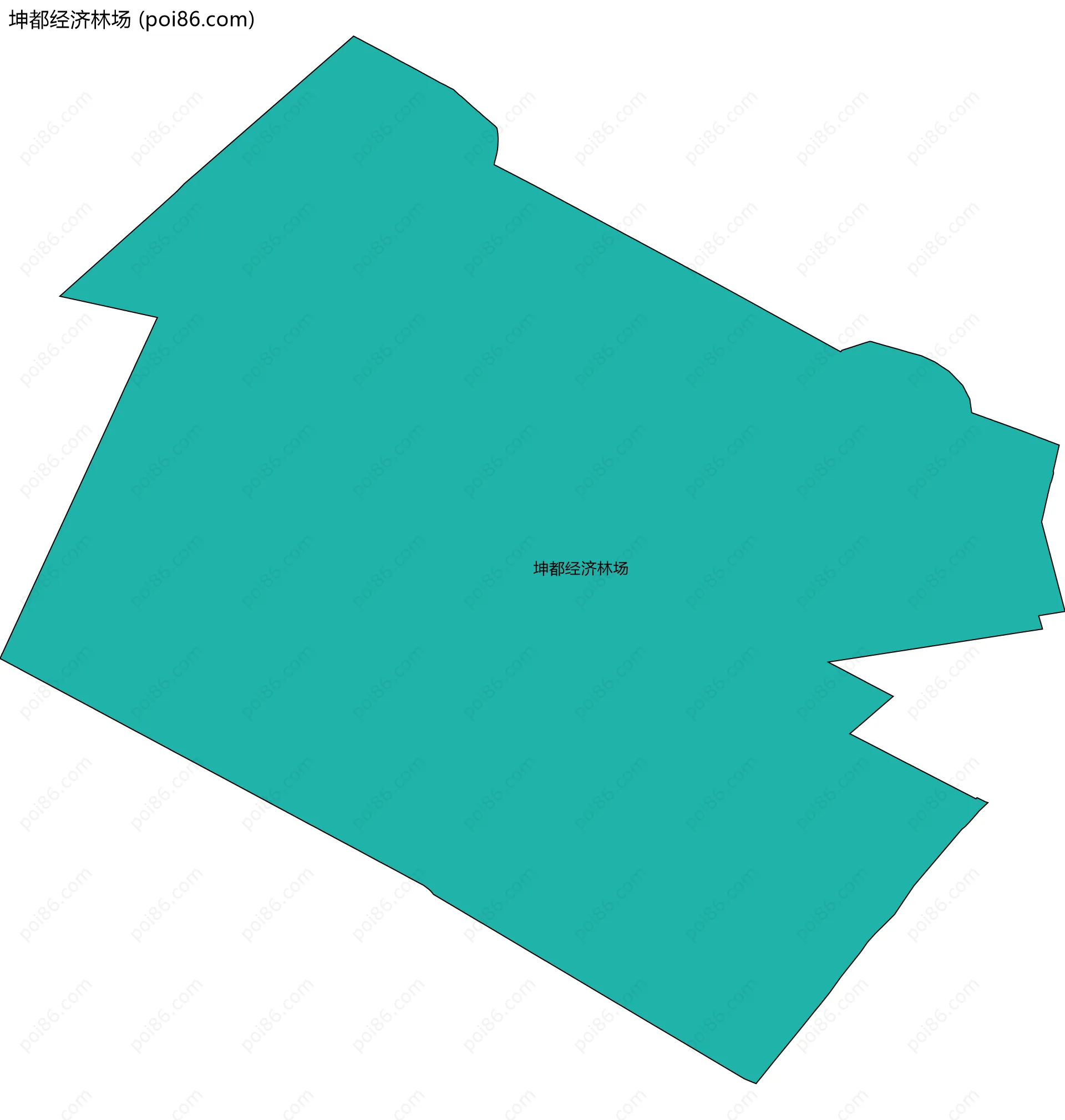 坤都经济林场边界地图