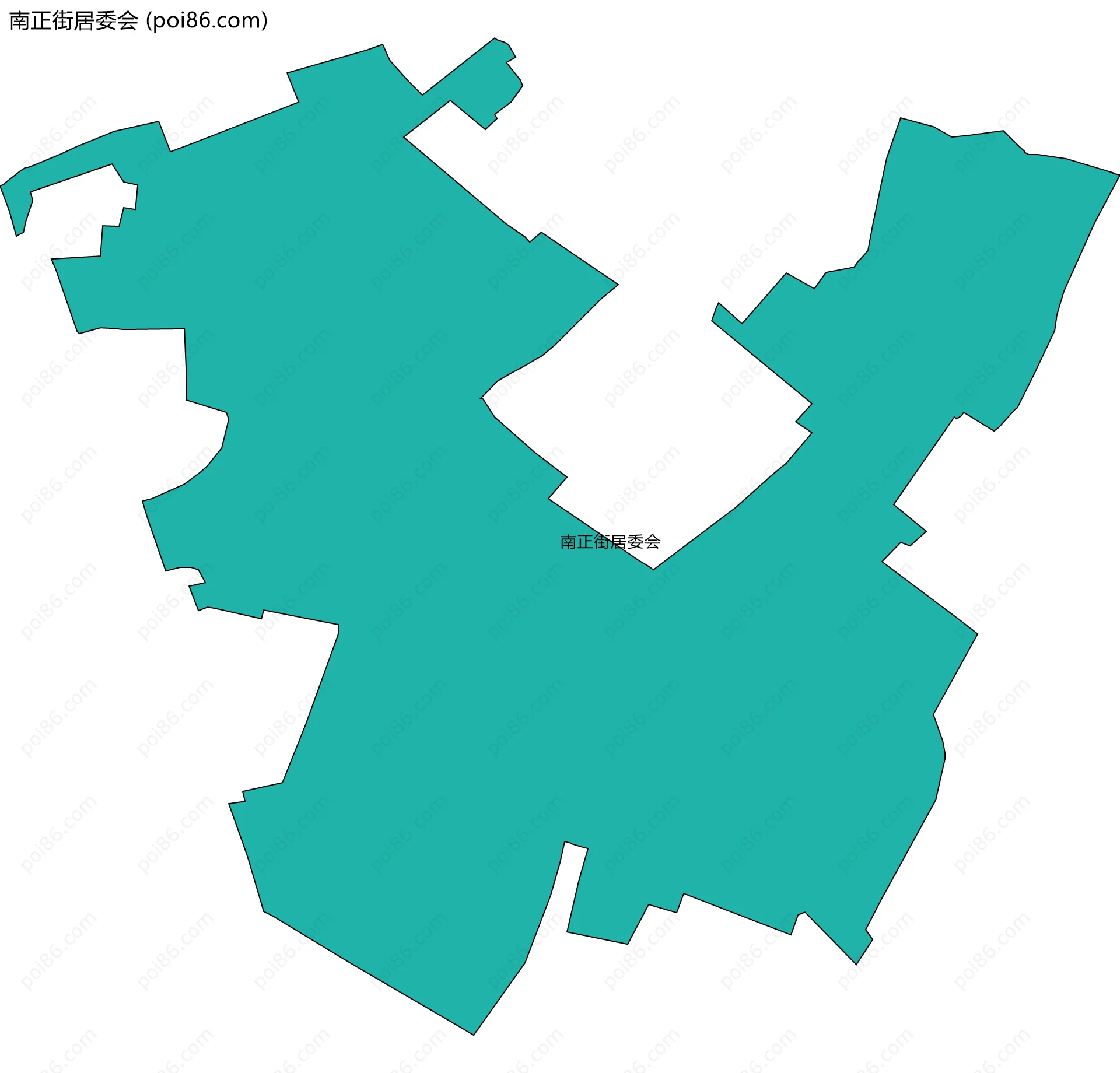 南正街居委会边界地图