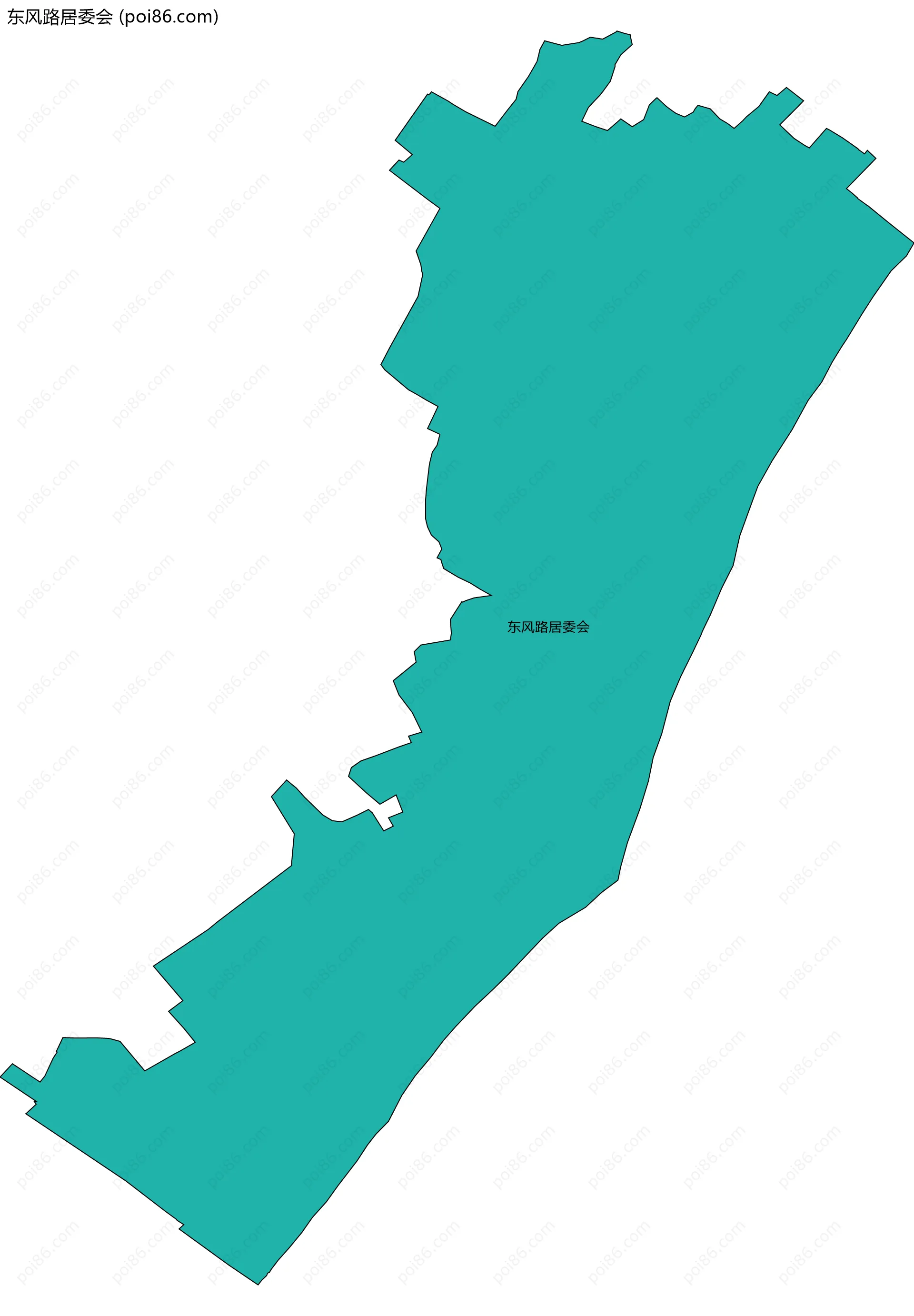 东风路居委会边界地图