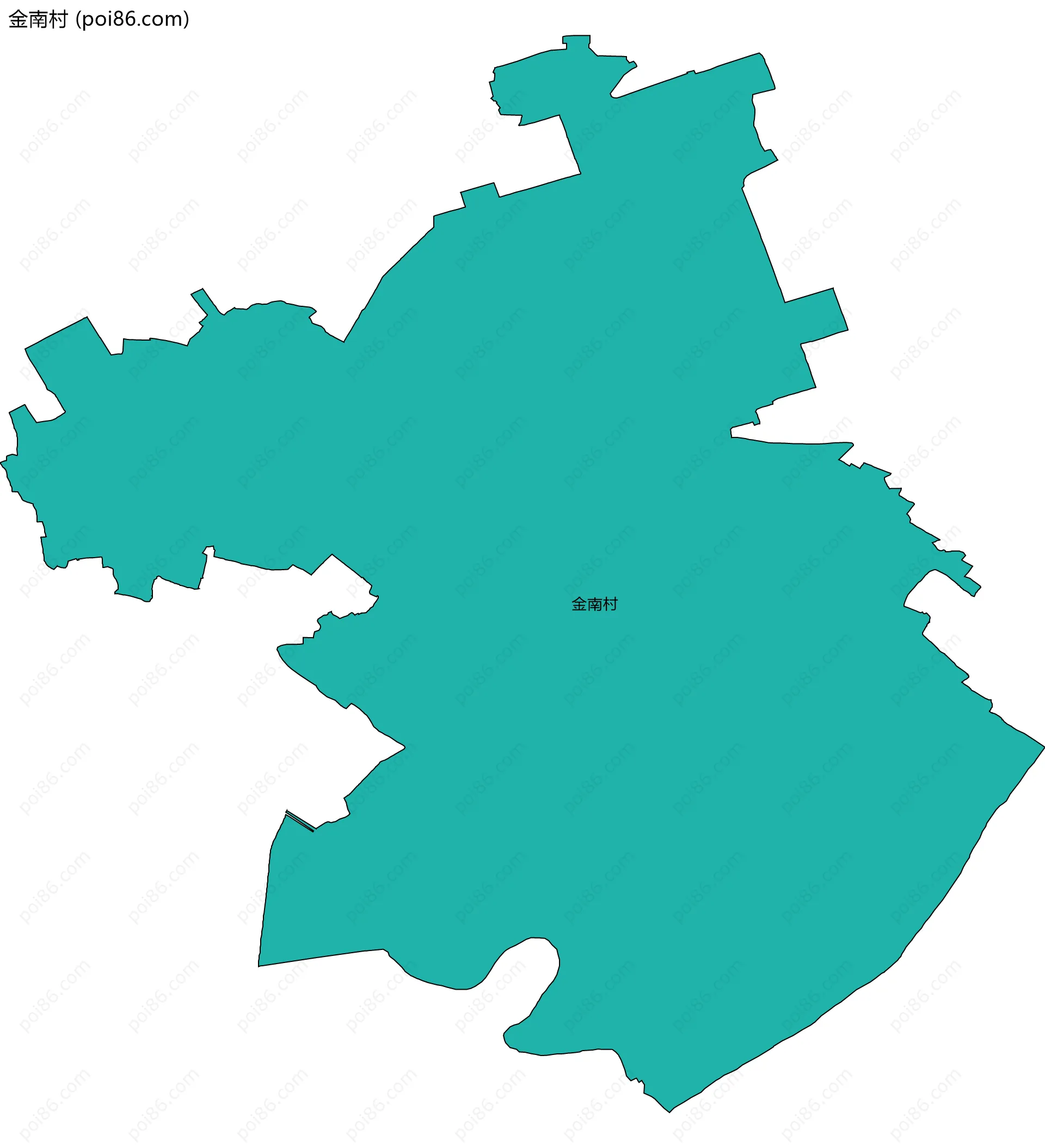 金南村边界地图