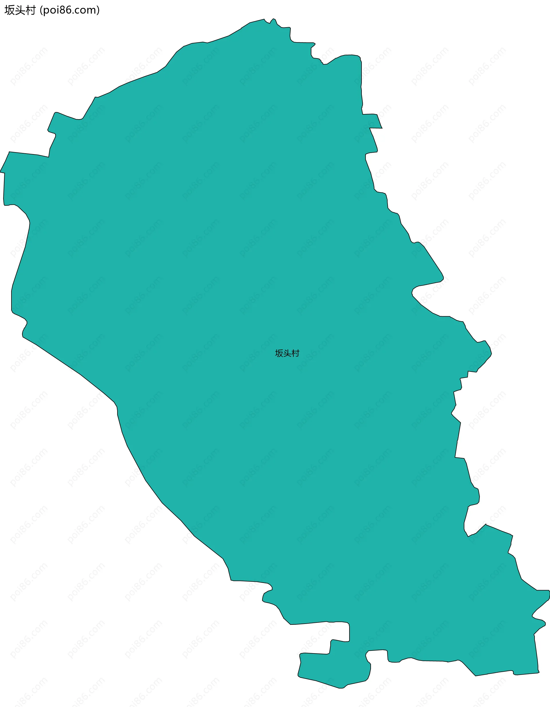 坂头村边界地图