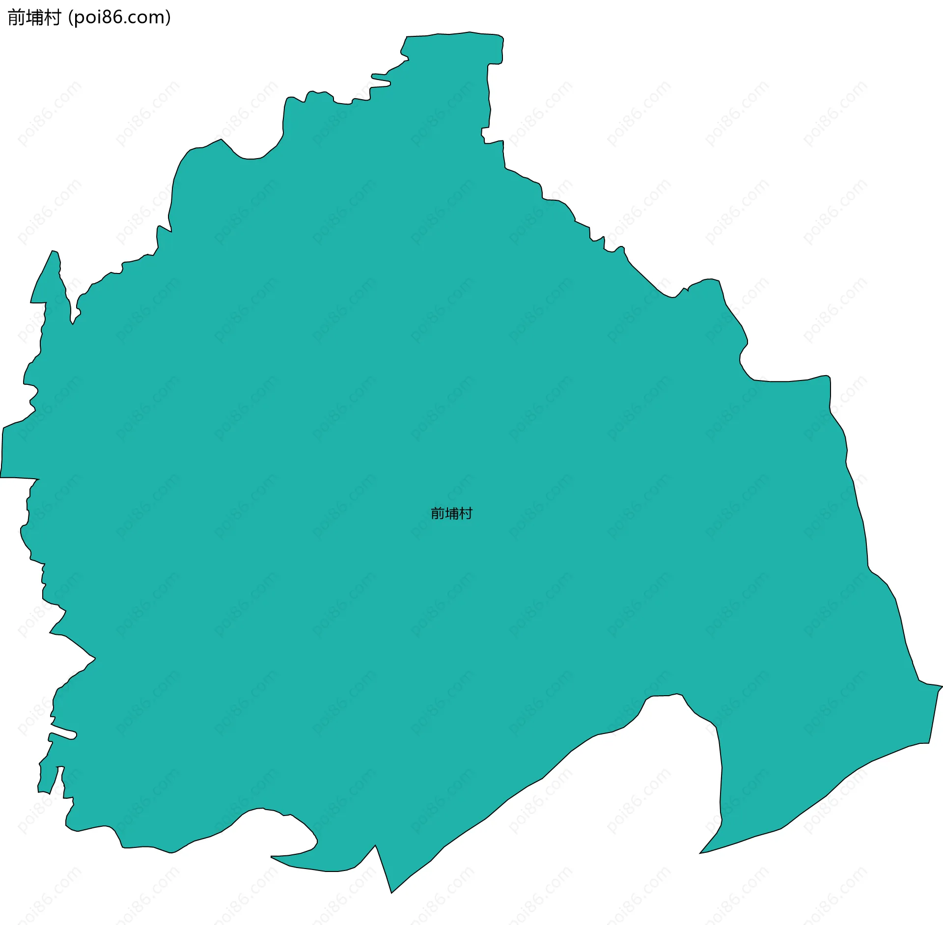 前埔村边界地图