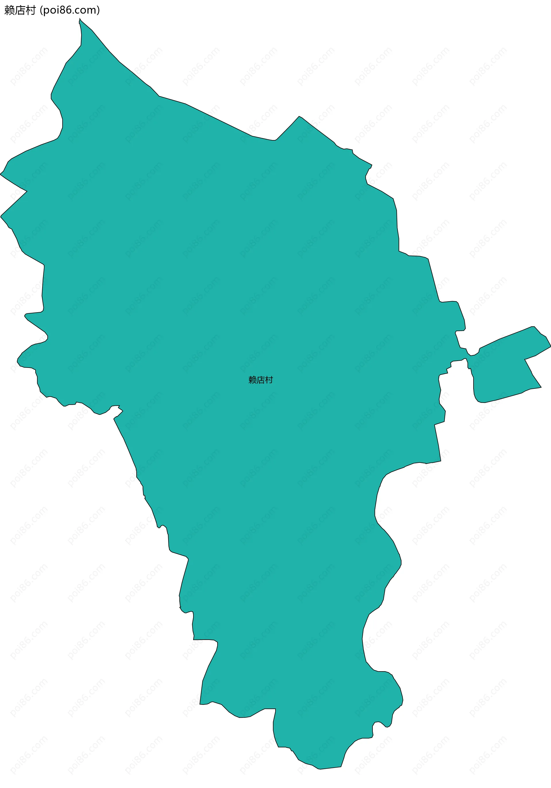 赖店村边界地图