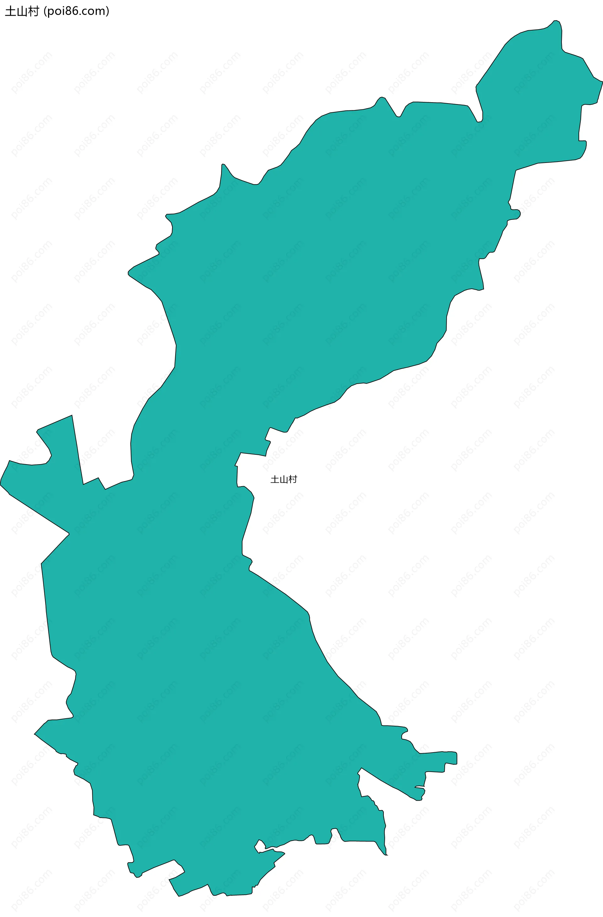 土山村边界地图