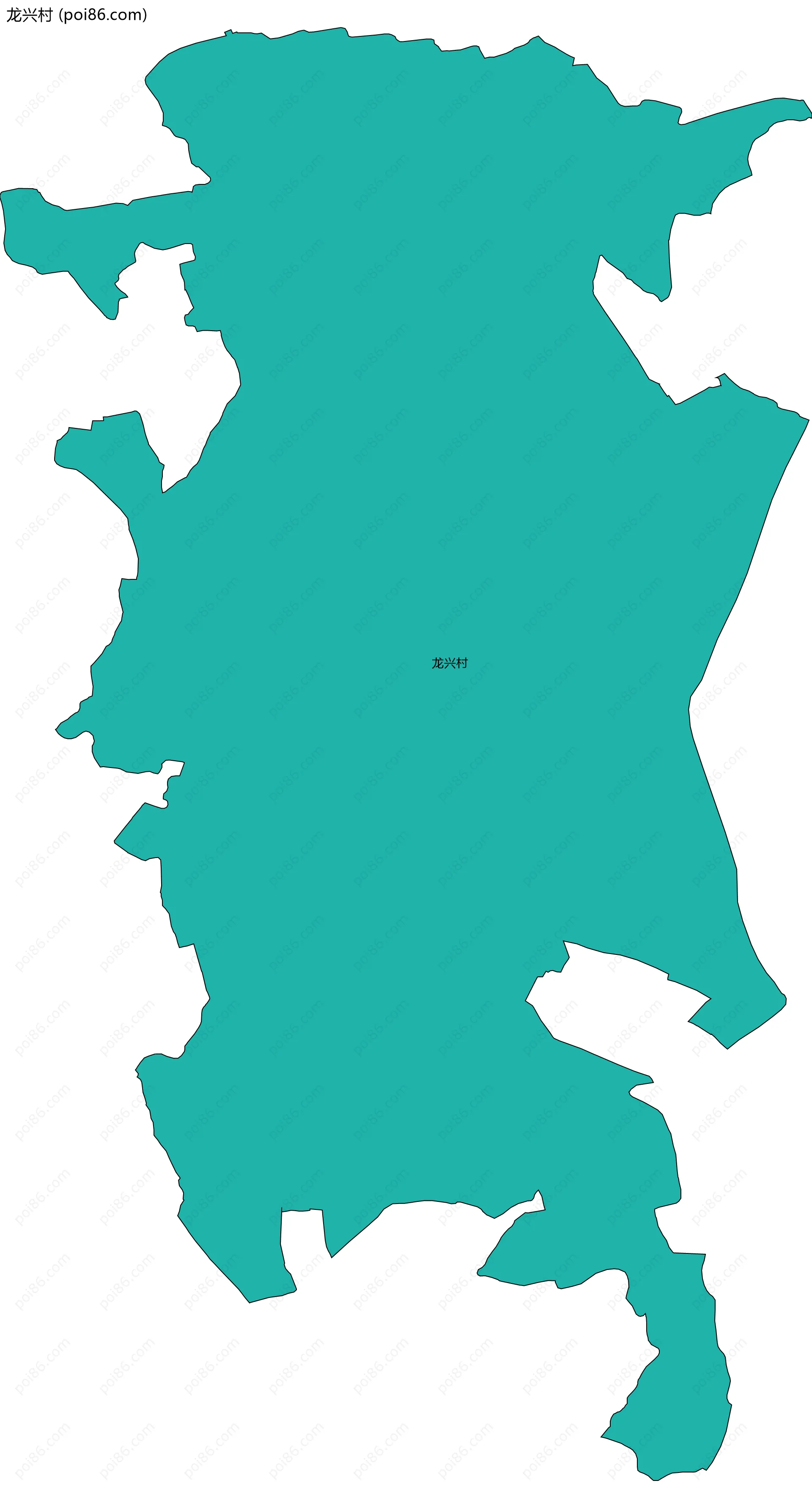 龙兴村边界地图