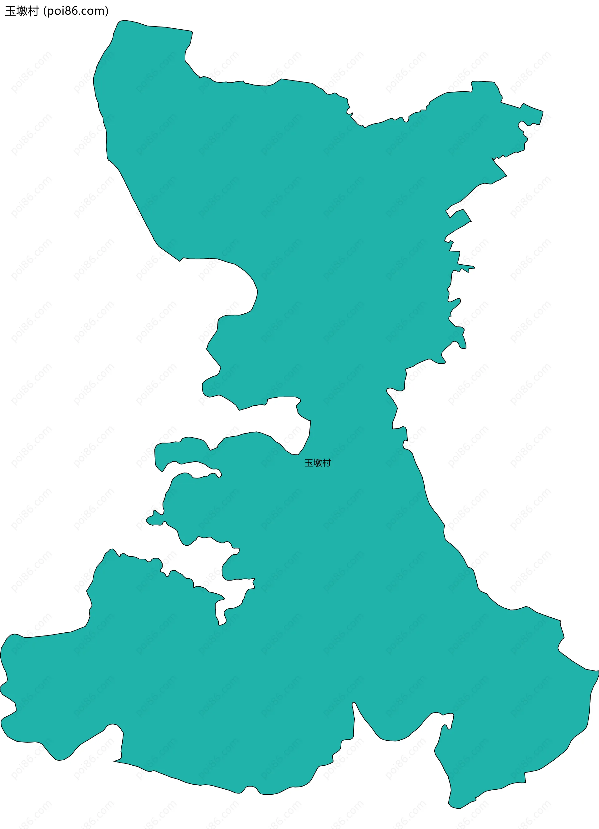 玉墩村边界地图