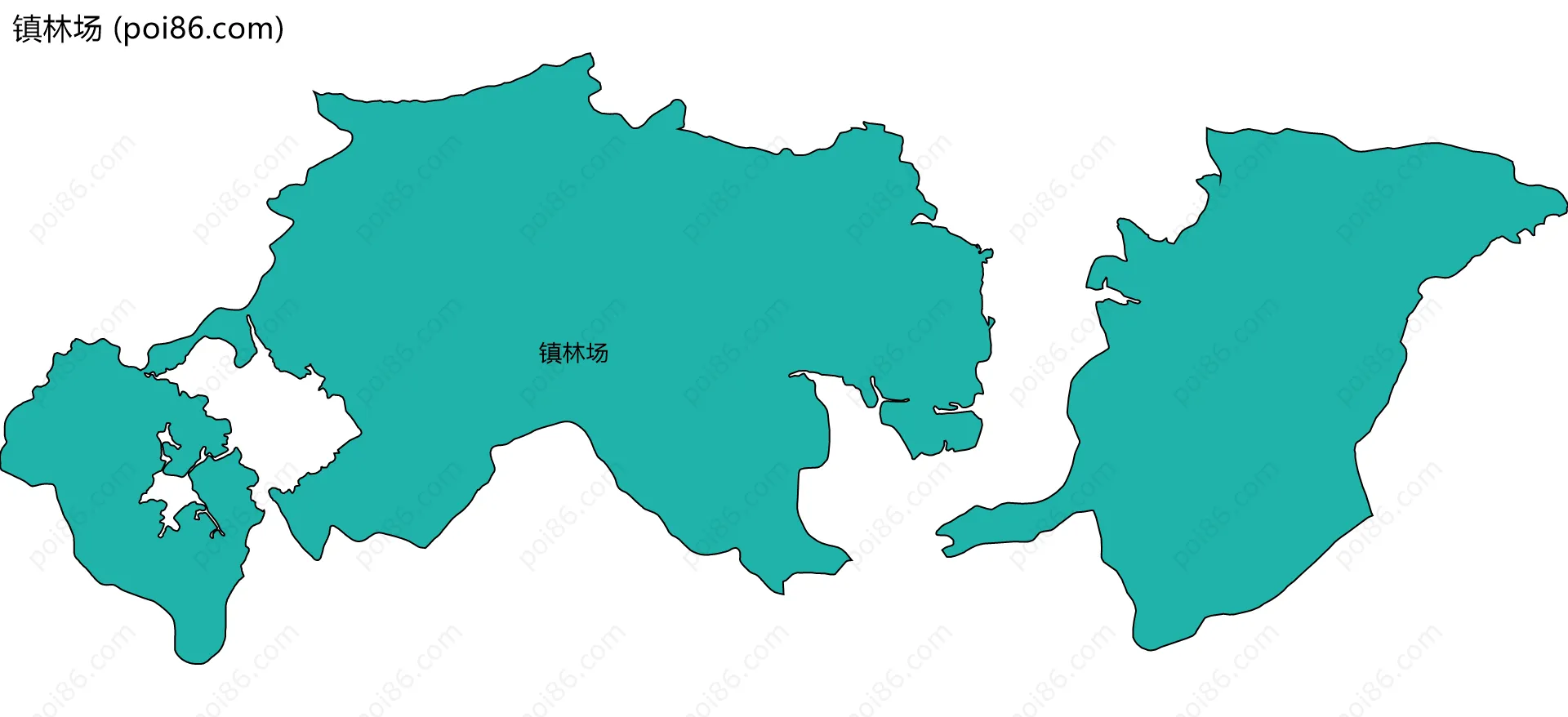 镇林场边界地图