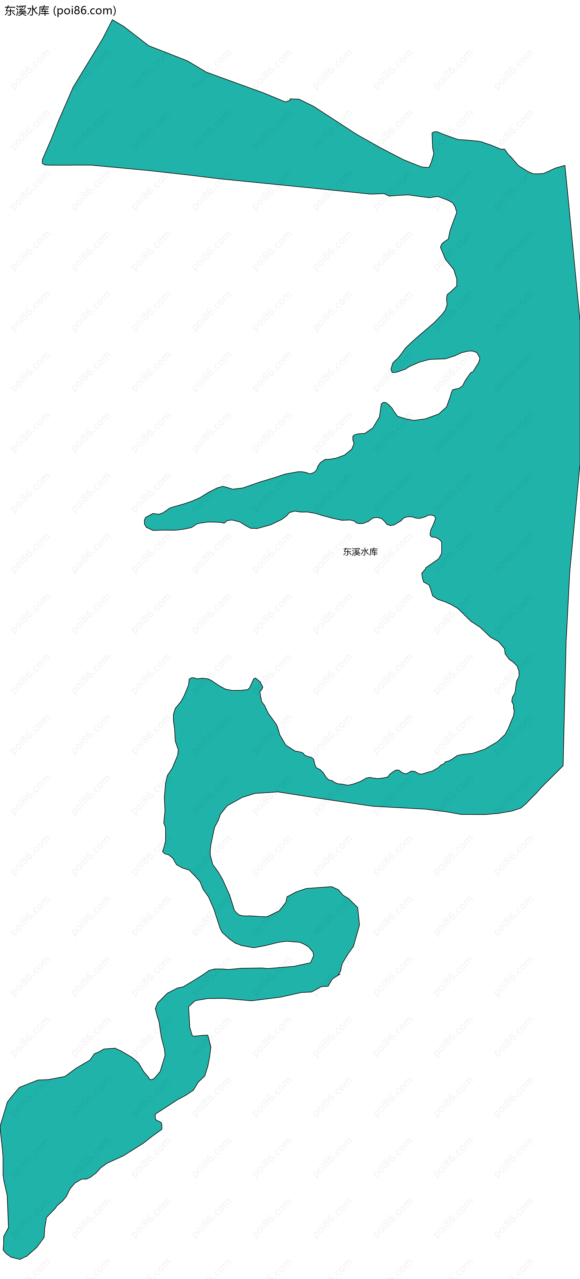 东溪水库边界地图