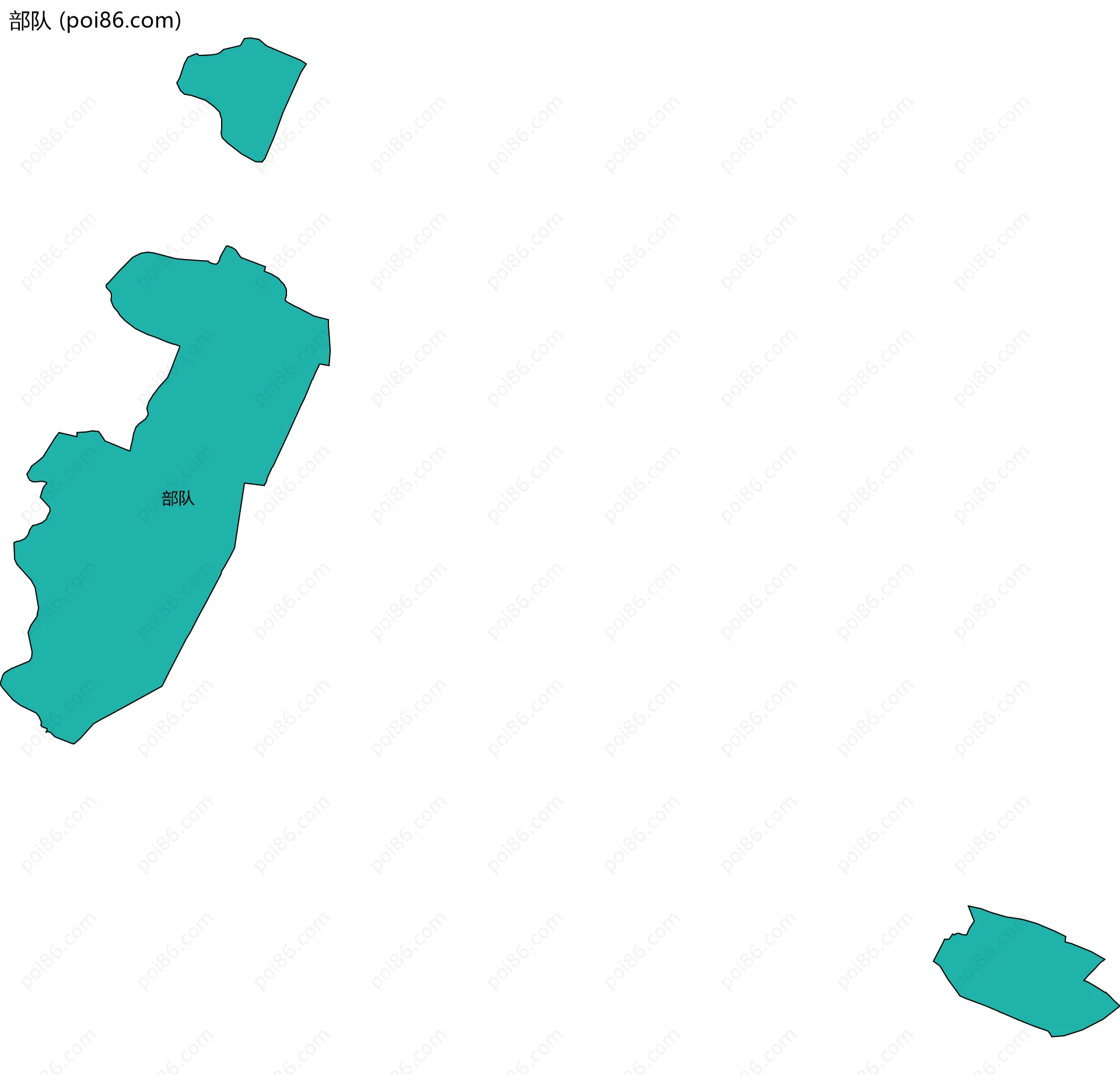 部队边界地图
