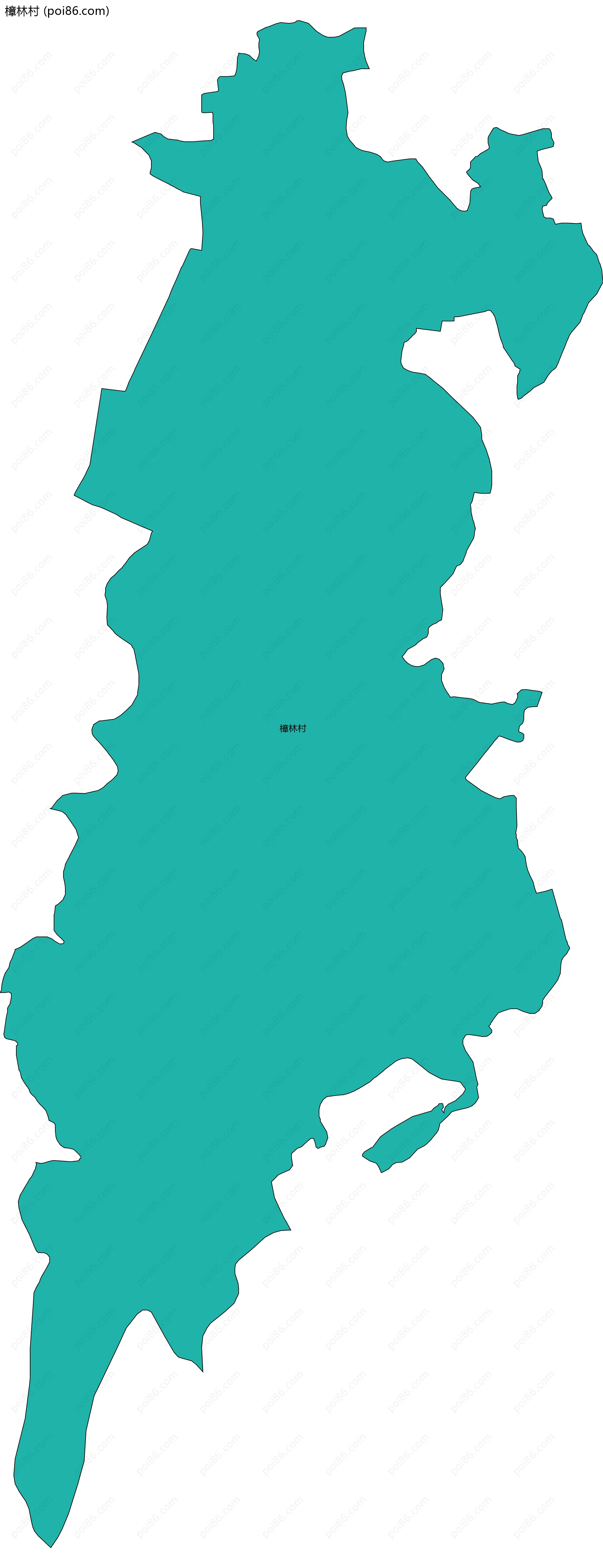 樟林村边界地图