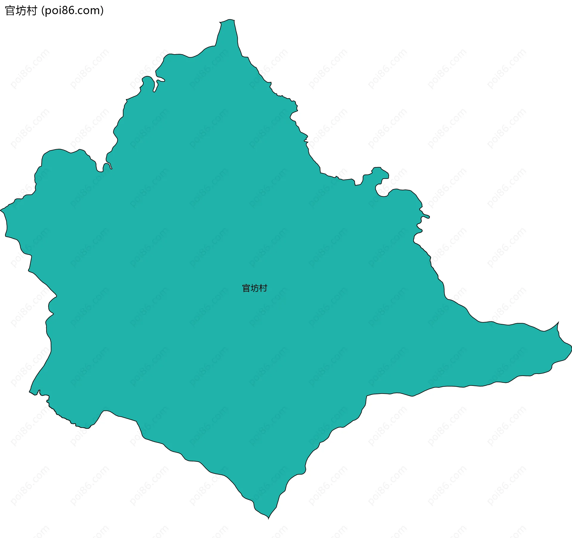 官坊村边界地图